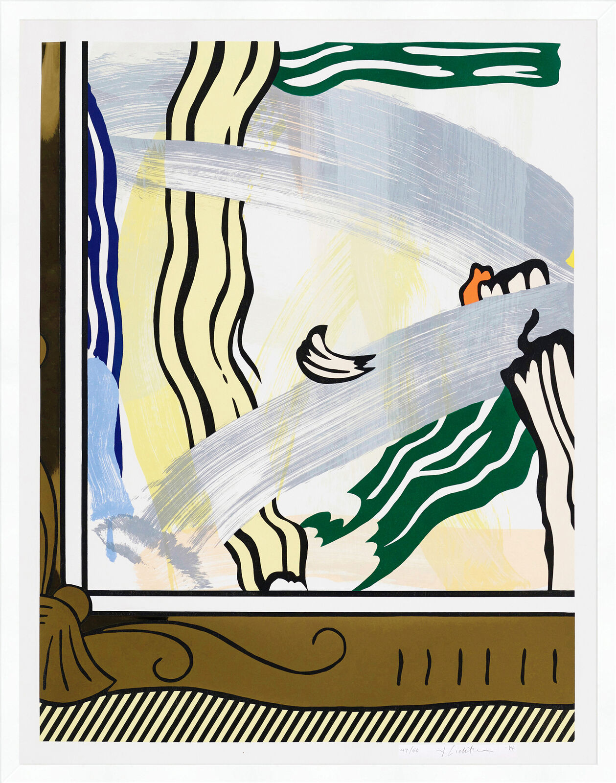 PAINTING IN GOLD by Roy Lichtenstein, 1984
