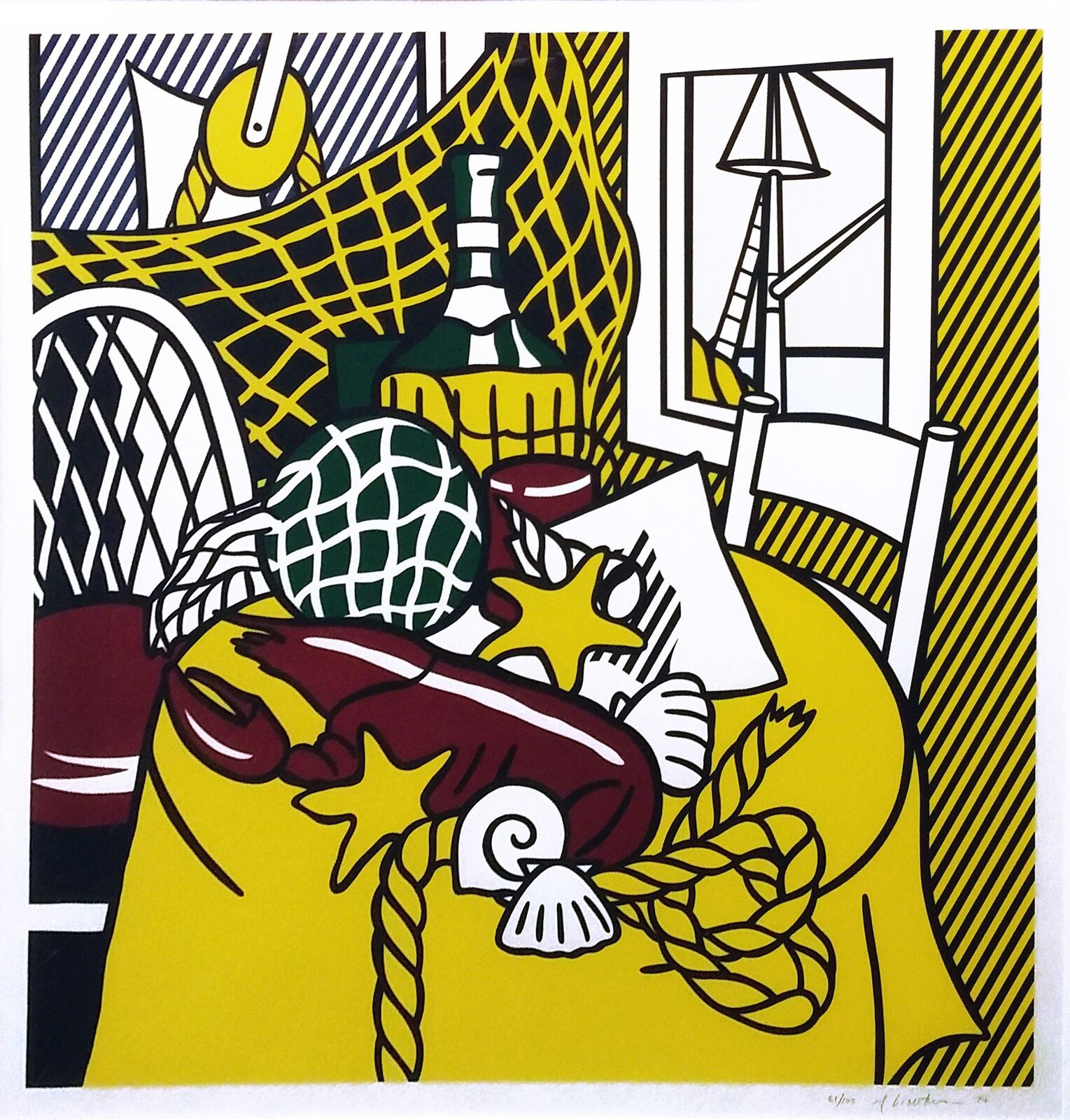 STILL LIFE WITH LOBSTER by Roy Lichtenstein, 1974