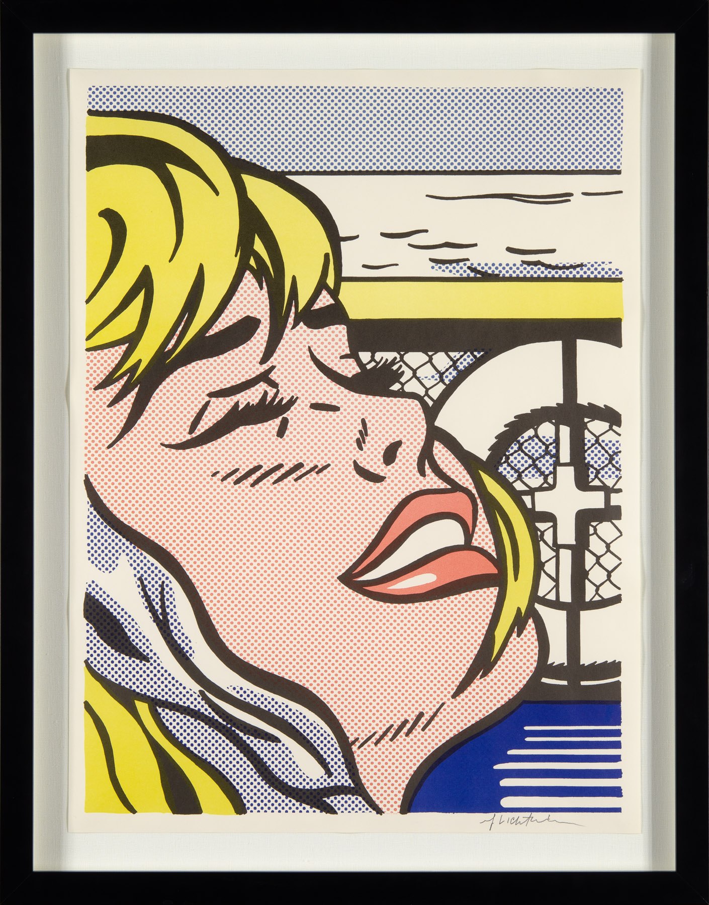 Artwork by Roy Lichtenstein, Shipboard Girl, Made of Offset Lithography 