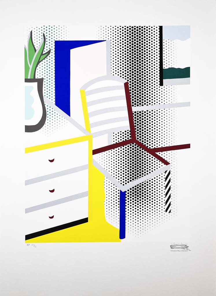 Interior with Chair by Roy Lichtenstein, 1997