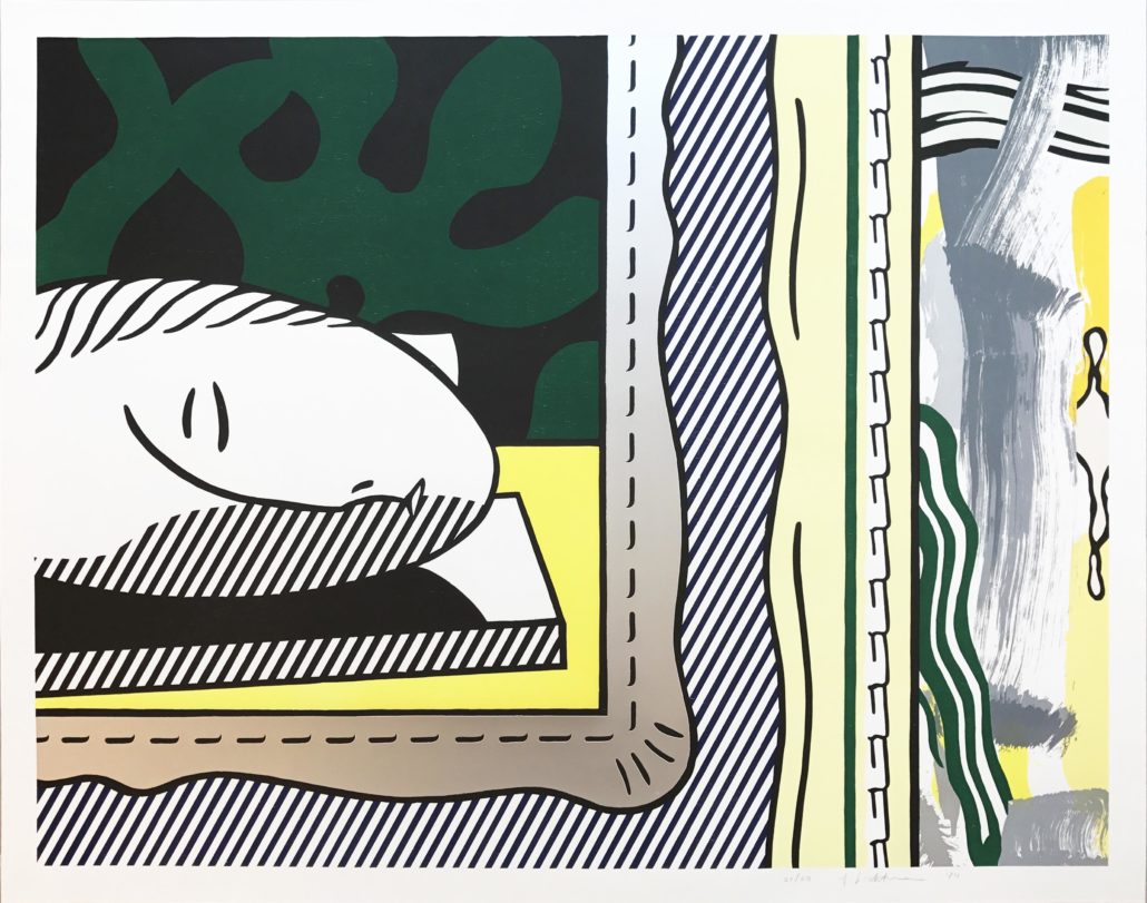 Two Paintings: Sleeping Muse by Roy Lichtenstein, 1984