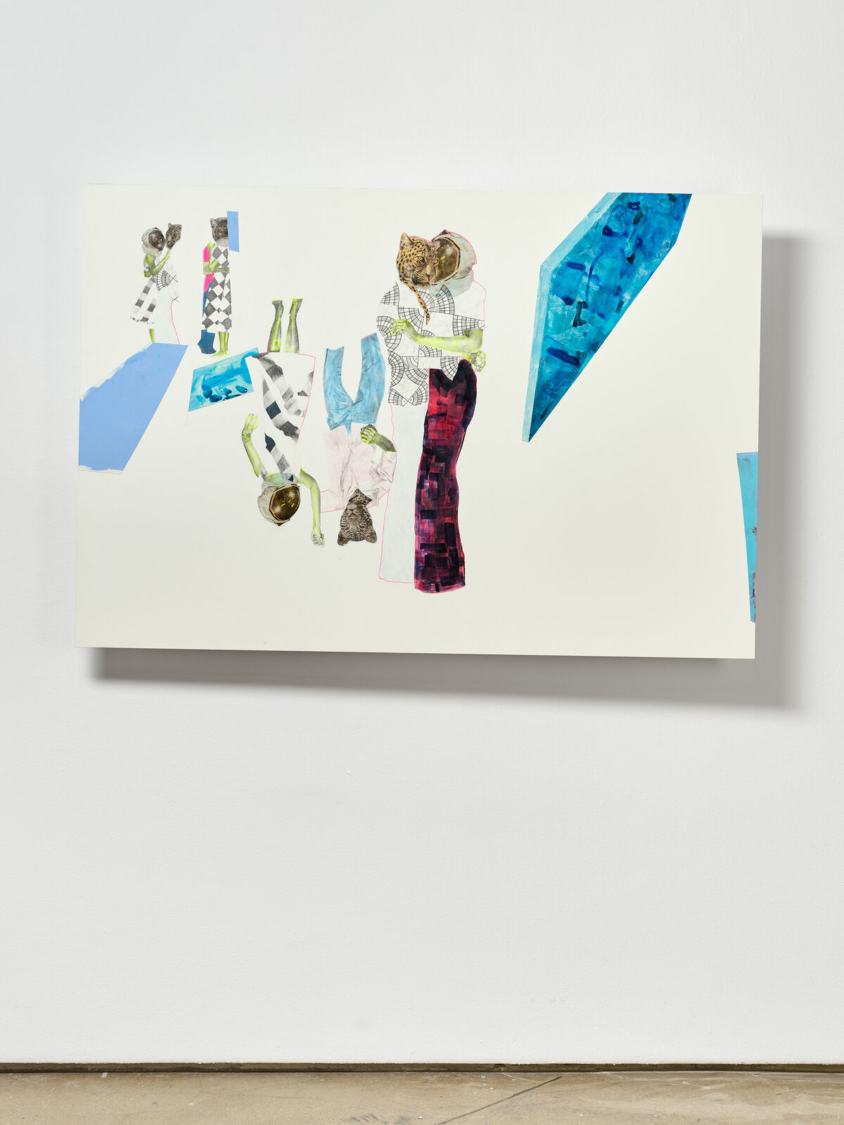 Artwork by Ruby Onyinyechi Amanze, THE BIG DANCE III; what are you training for? [POOL + AUDRE + ADA], Made of Graphite, ink and photo transfer on paper 