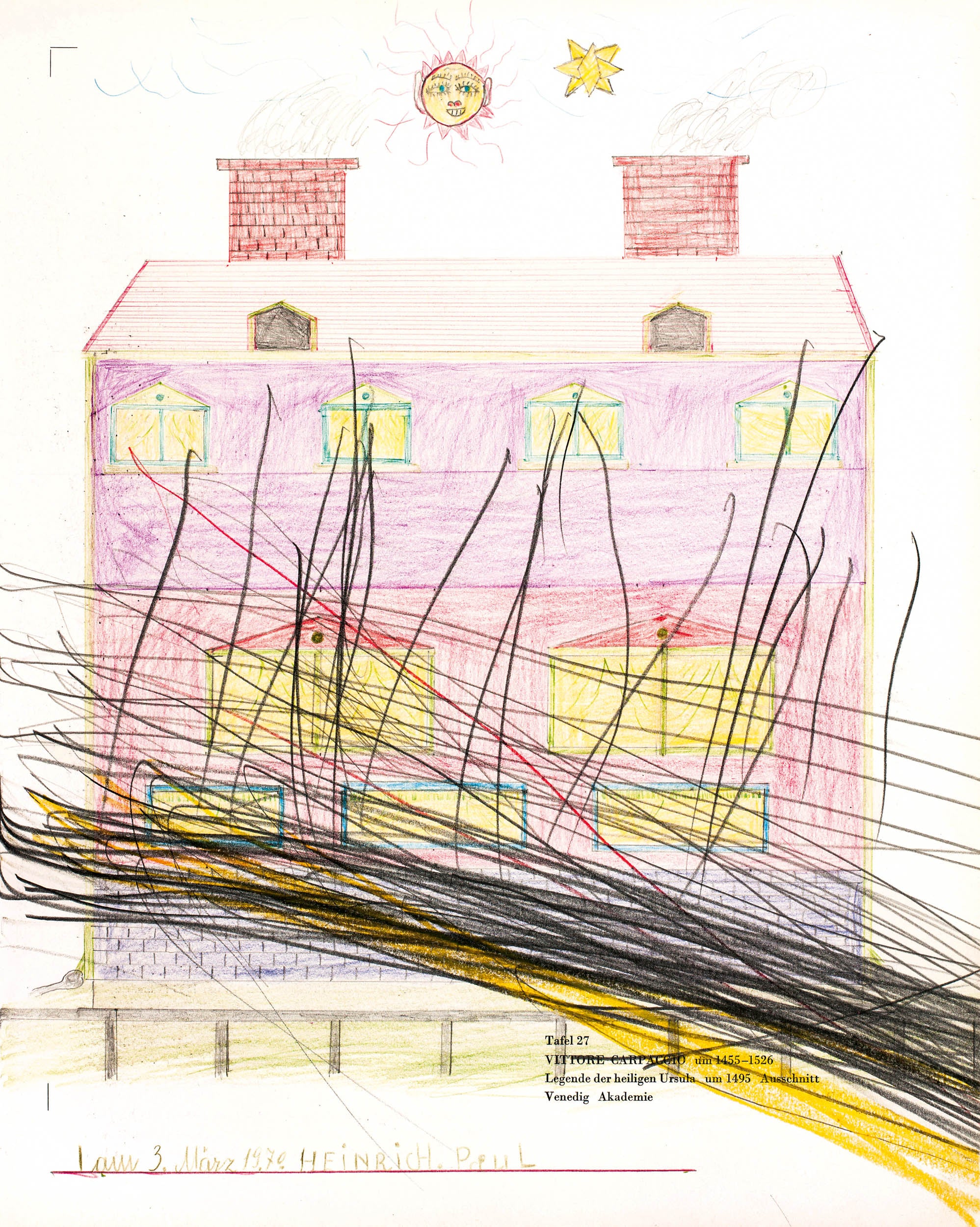 House, overpainting by Rudolf Limberger, null