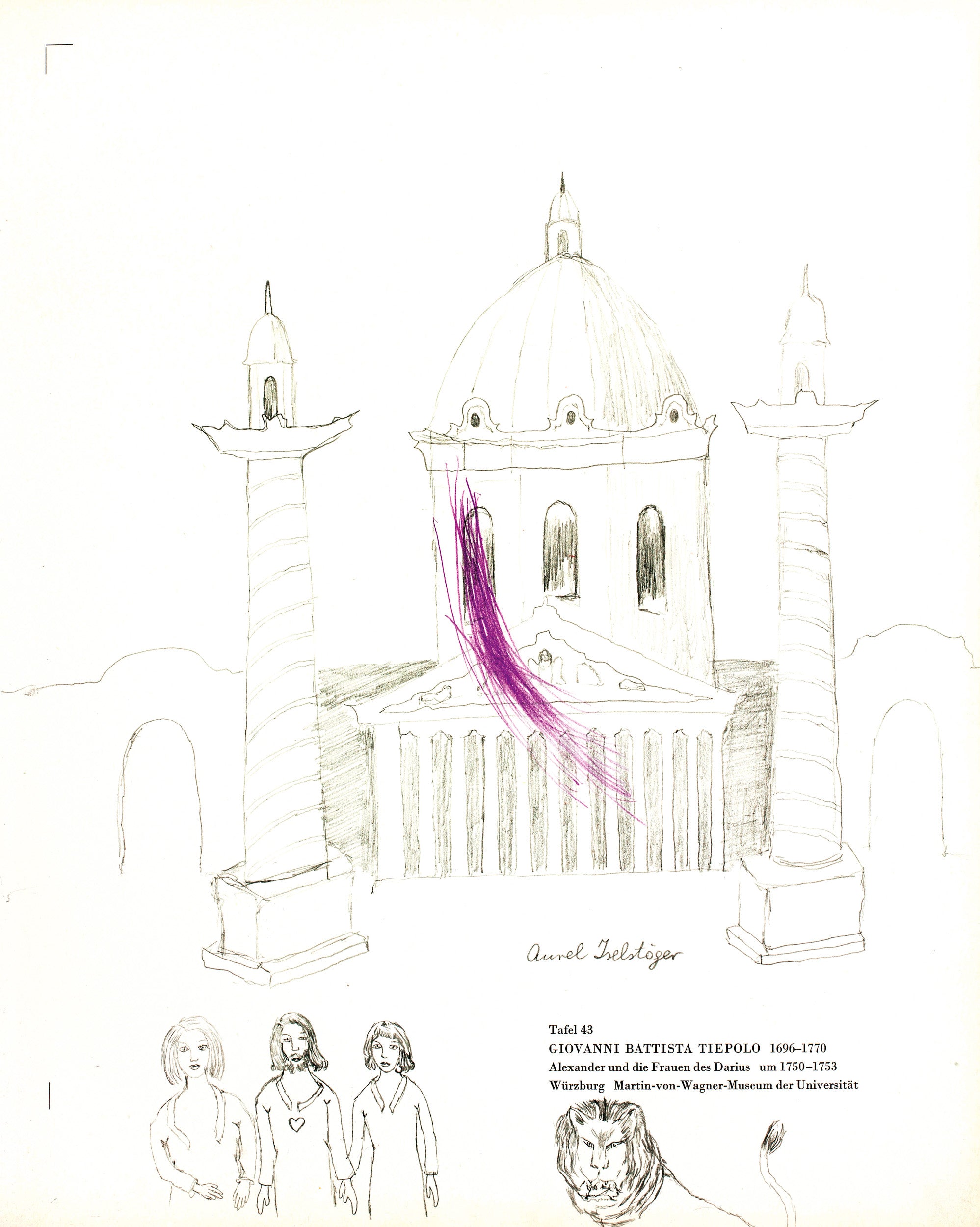 Untitled, overpainting by Rudolf Limberger, 1970