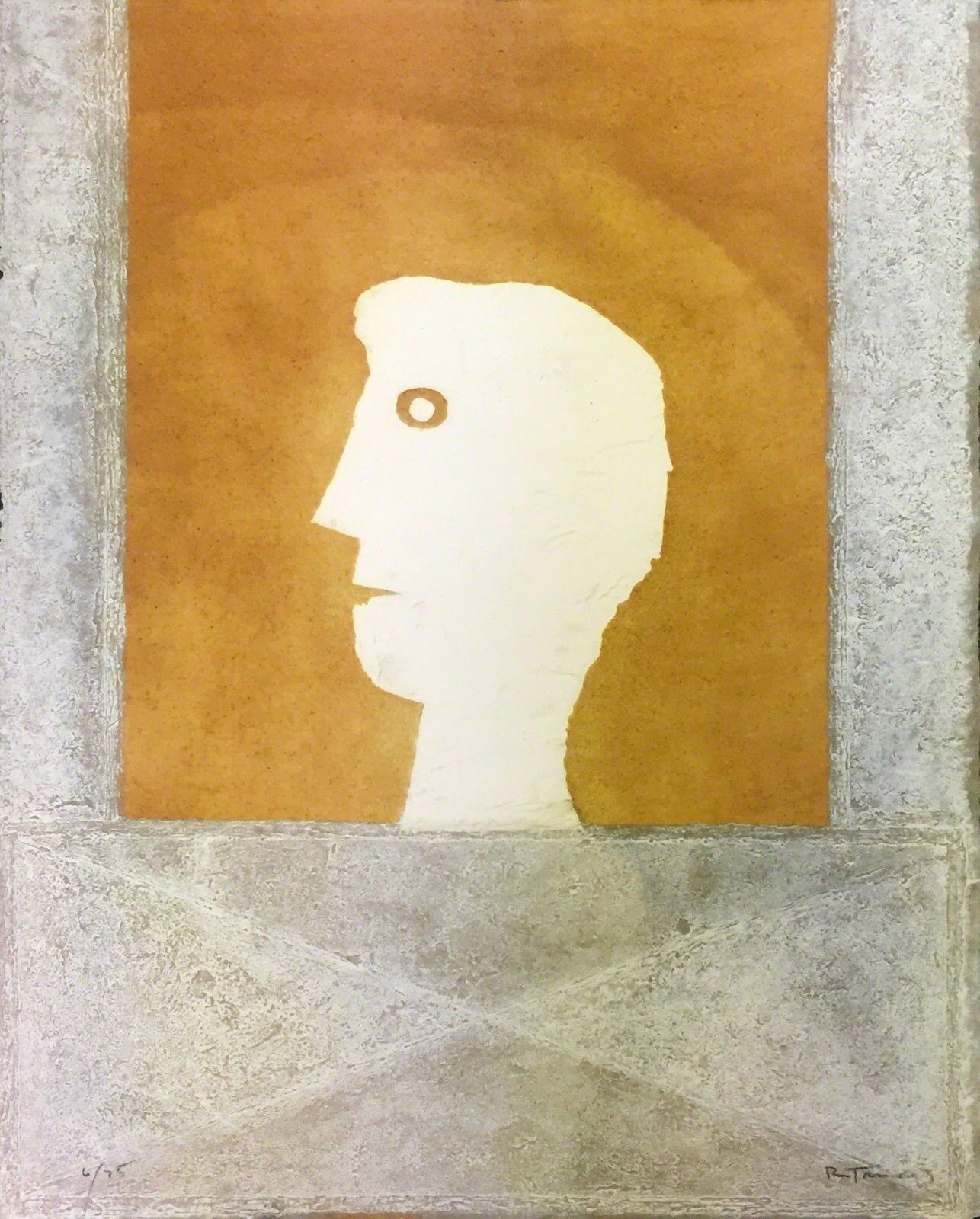 Artwork by Rufino Tamayo, CABEZA EN LA VENTANA, Made of Etching 