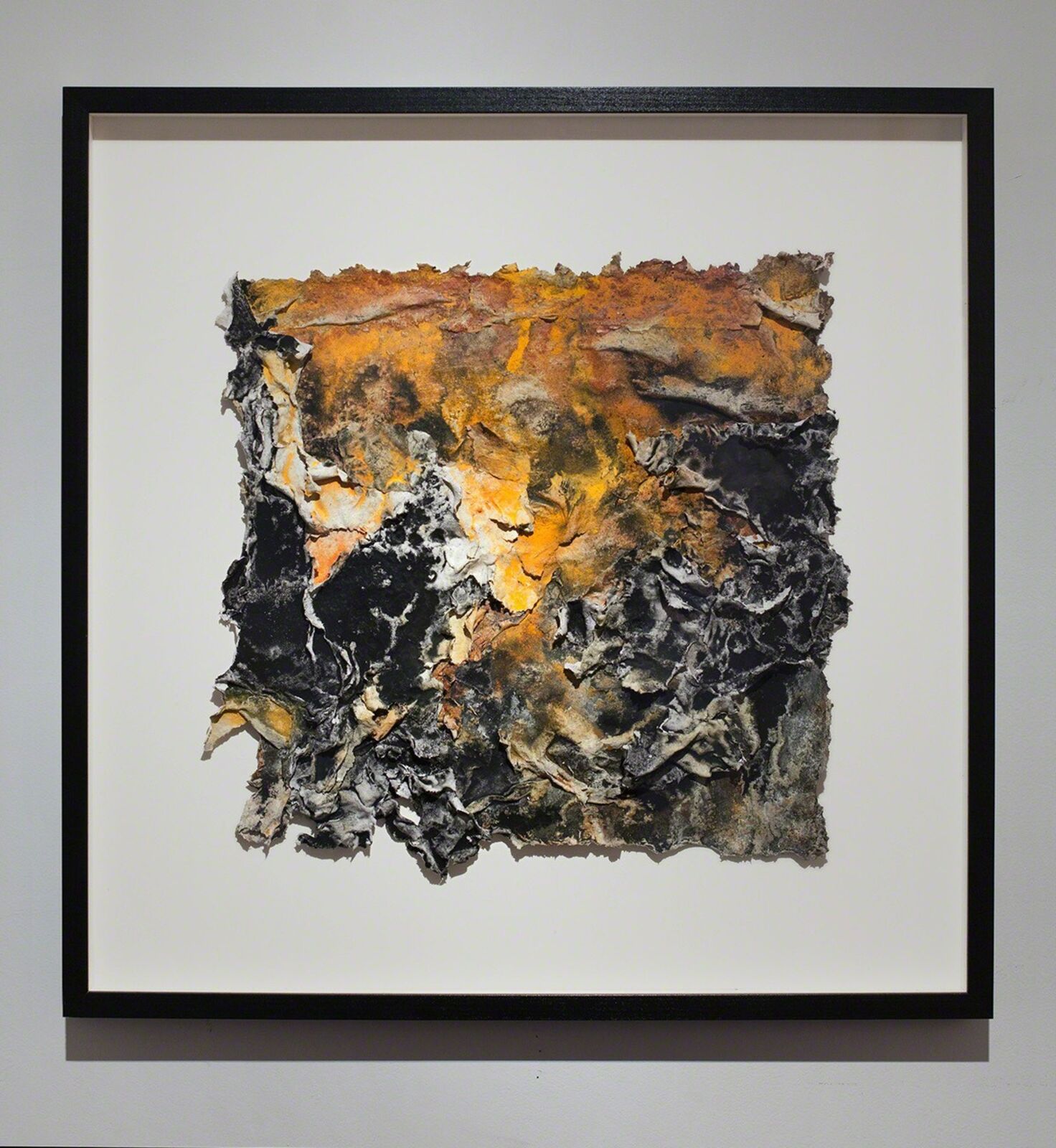 Artwork by Ruggero Vanni, Charta: Ater, Gilvus et Flavus, Made of Pigment and Watercolor on Handmade Paper 