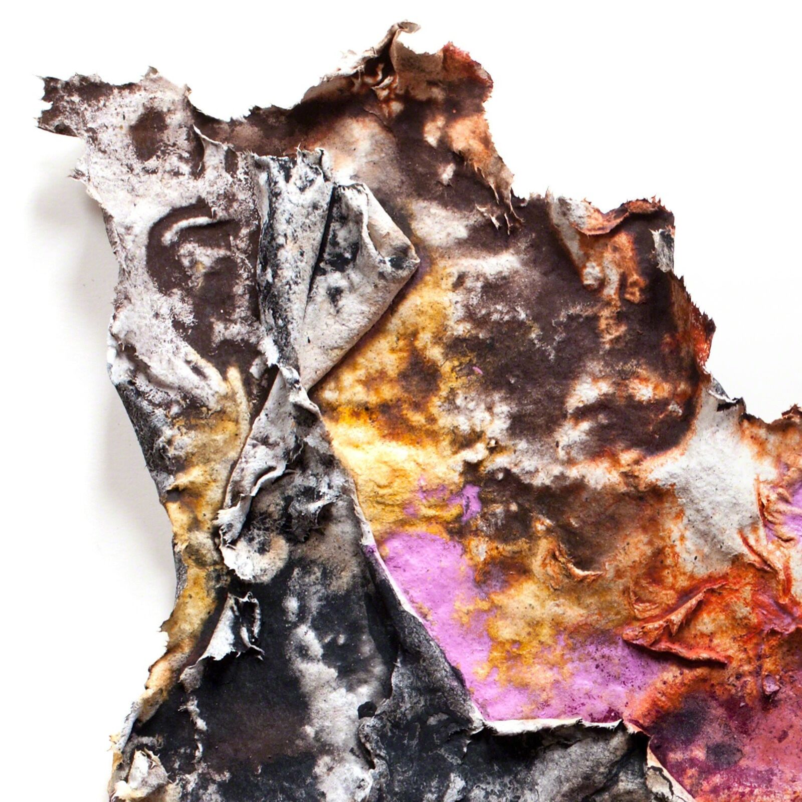 Artwork by Ruggero Vanni, Charta: Niveus, Luteus et Indicus, Made of Pigment, Watercolor, Handmade Paper 