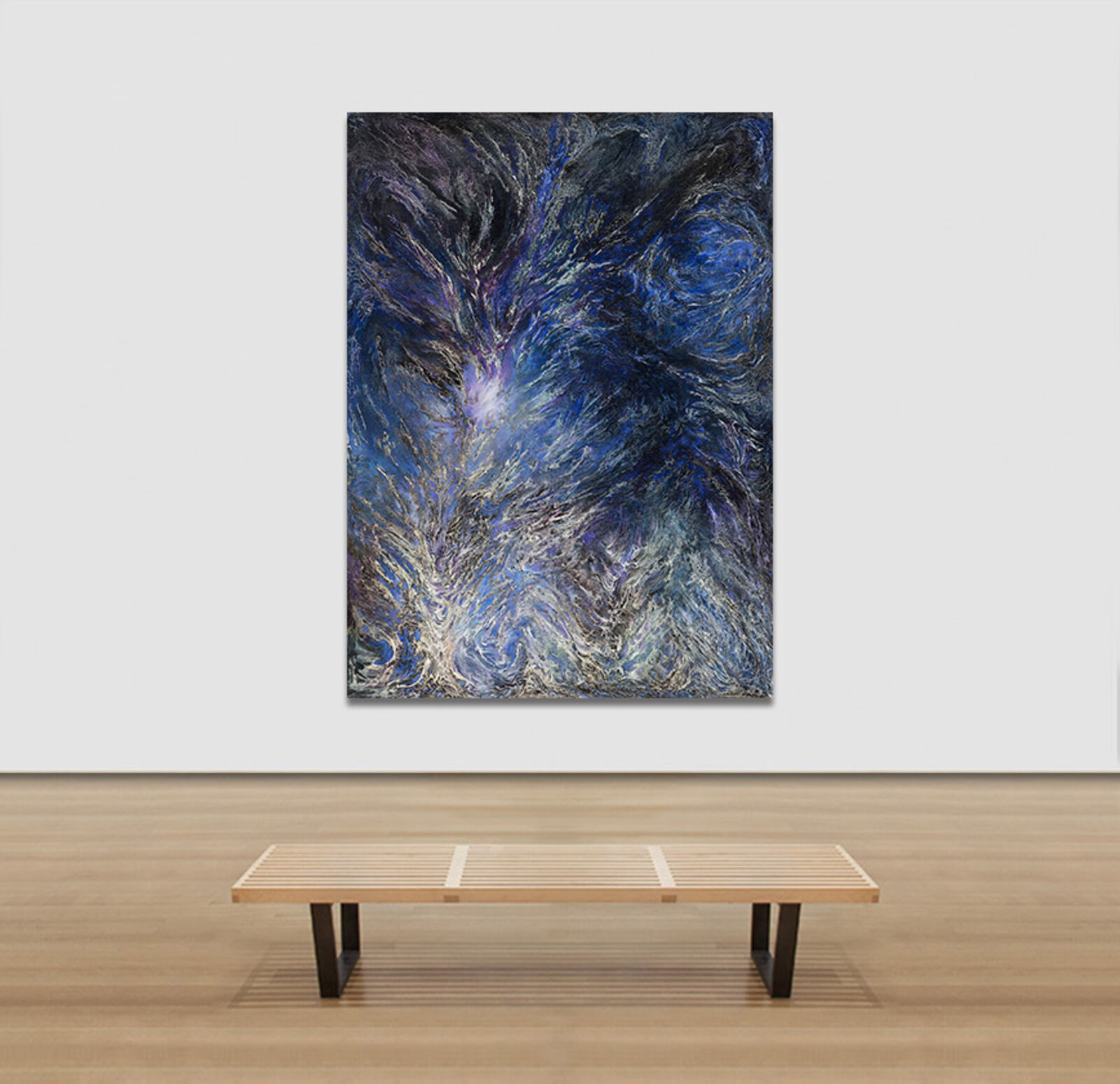Artwork by Ruggero Vanni, Glacies Flammae Noctis, Made of Oil on Canvas 