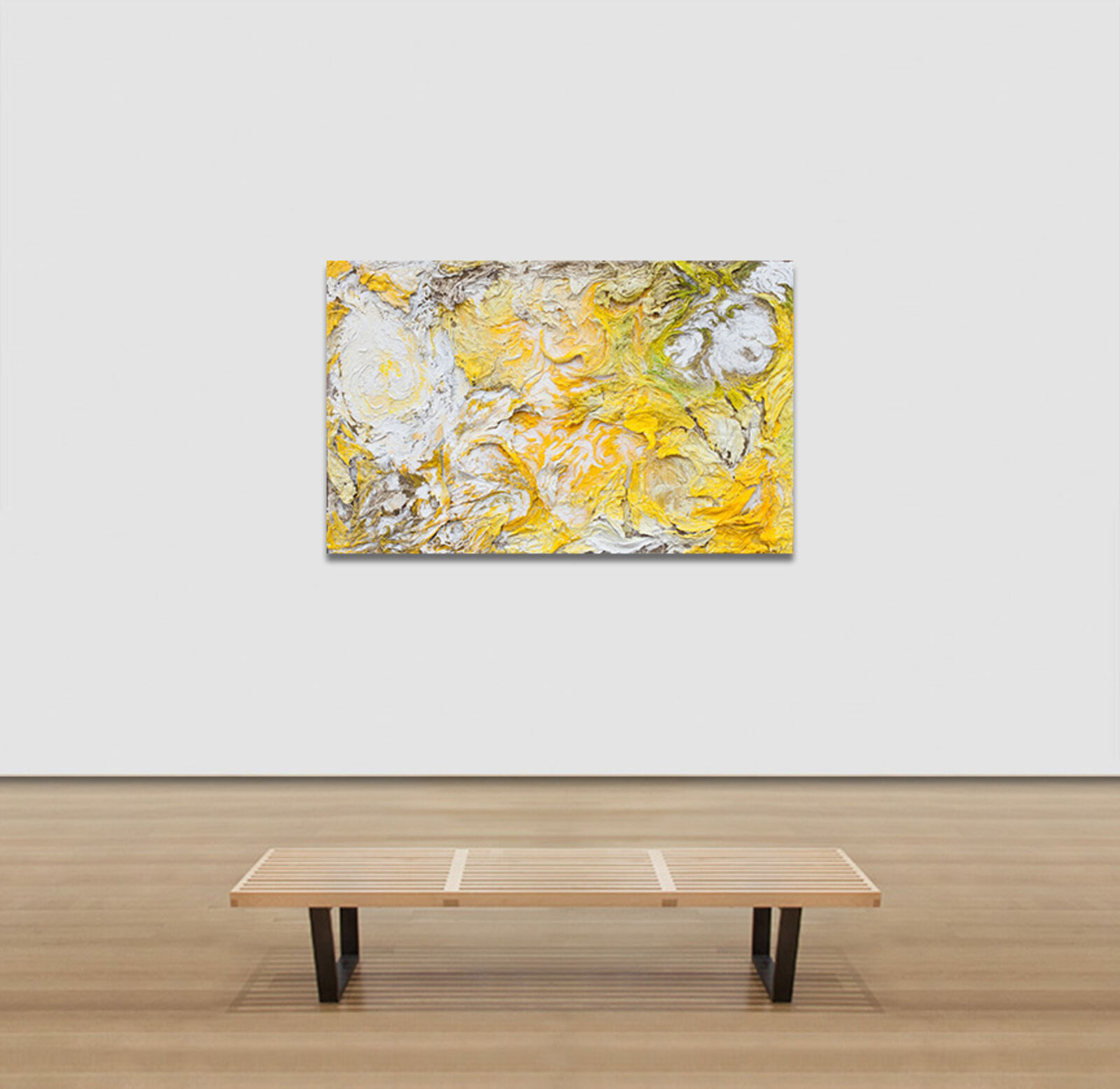 Artwork by Ruggero Vanni, Horti Solis, Made of Plaster and pigments on canvas 