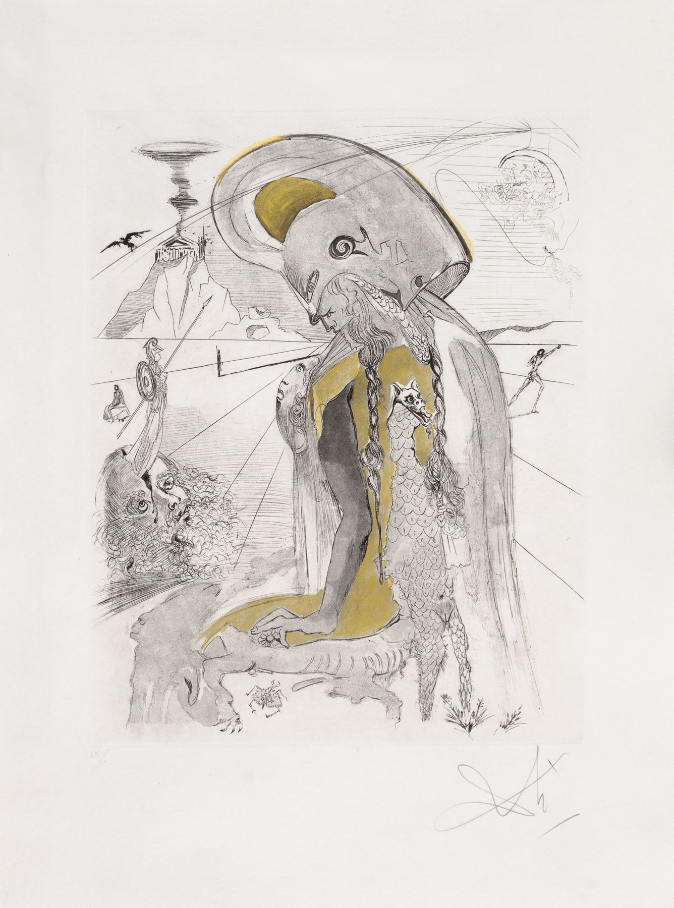 Athene by Salvador Dalí, 1963-1965