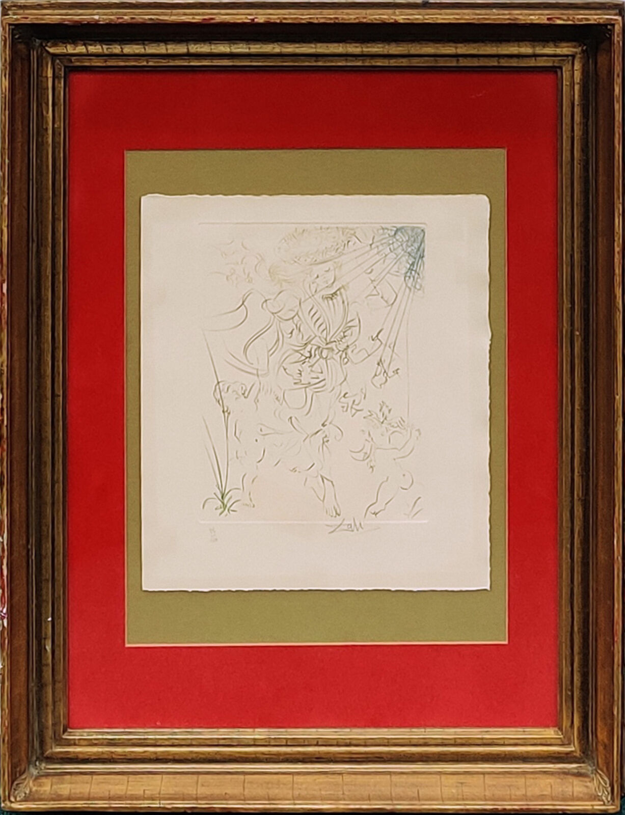 Artwork by Salvador Dalí, AUTUMN, Made of Engraving With Color 