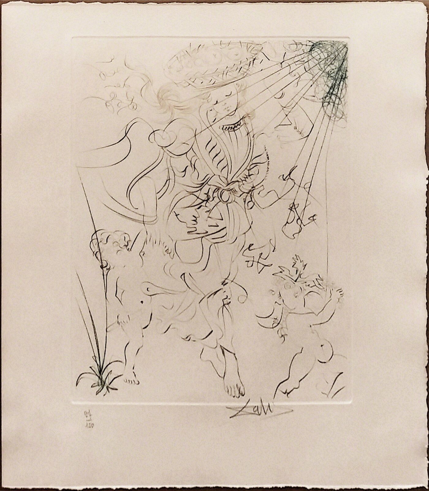 Artwork by Salvador Dalí, AUTUMN, Made of Engraving With Color 