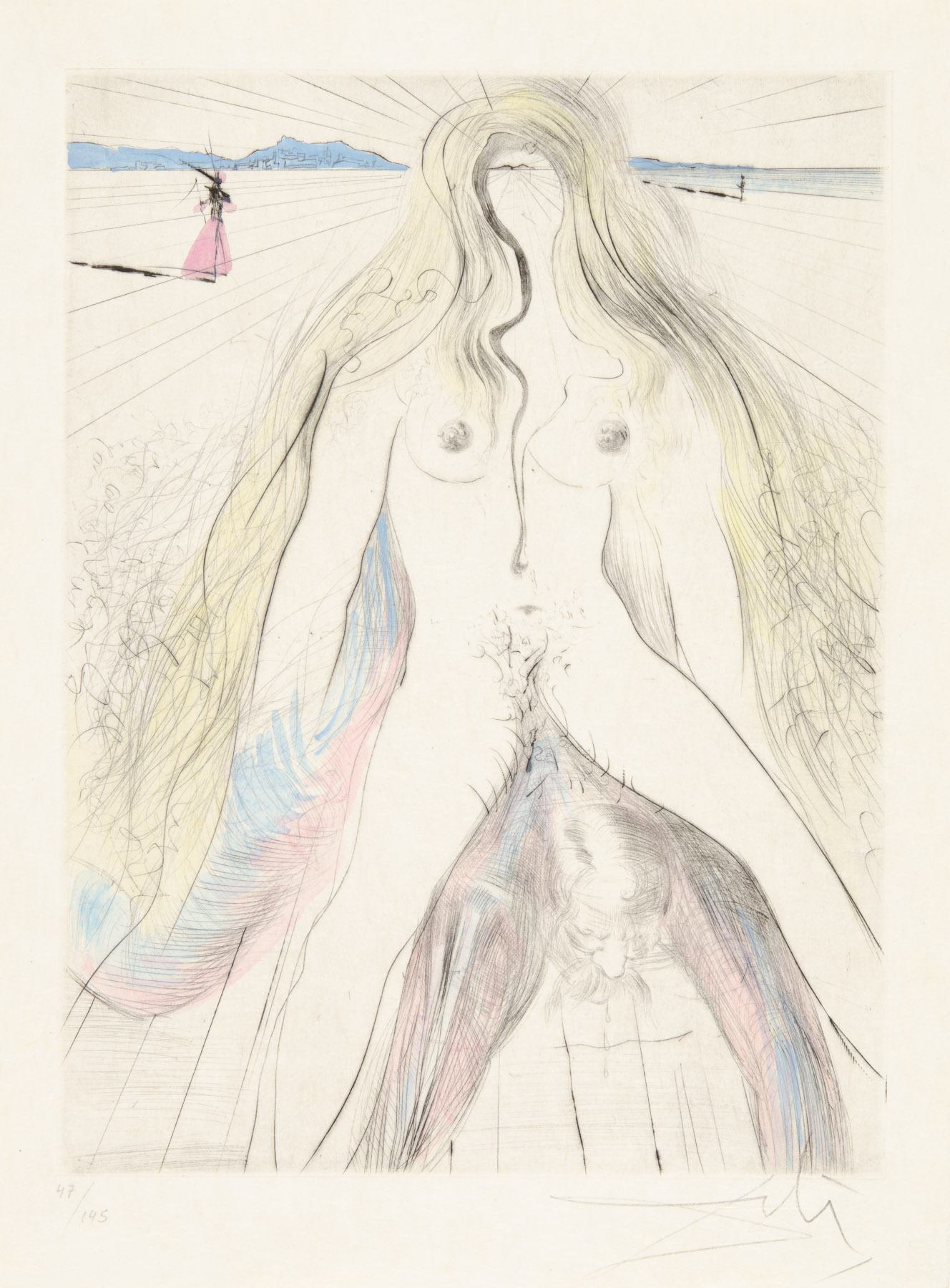 Artwork by Salvador Dalí, Femme À Cheval, Made of Drypoint 