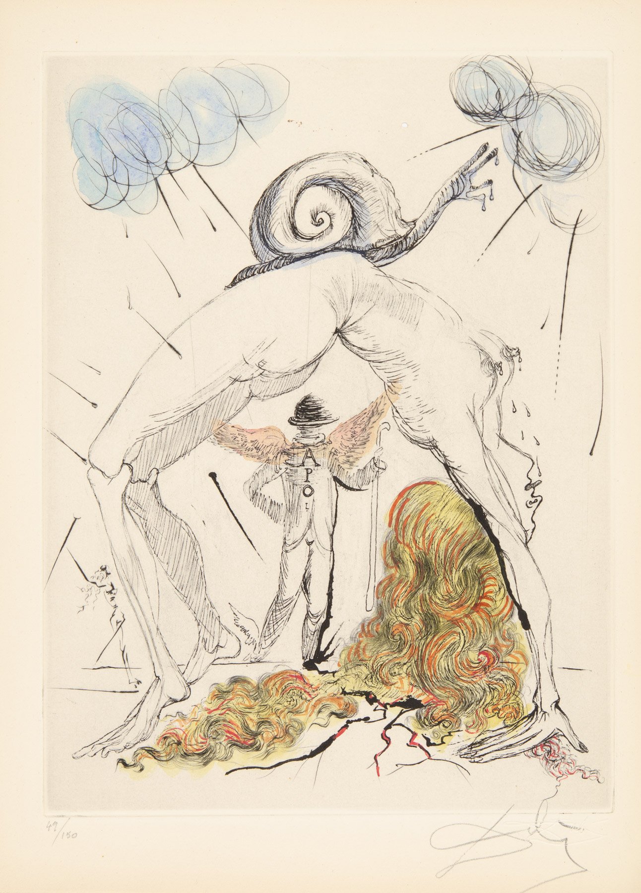 Femme À L’escargot by Salvador Dalí, 1967