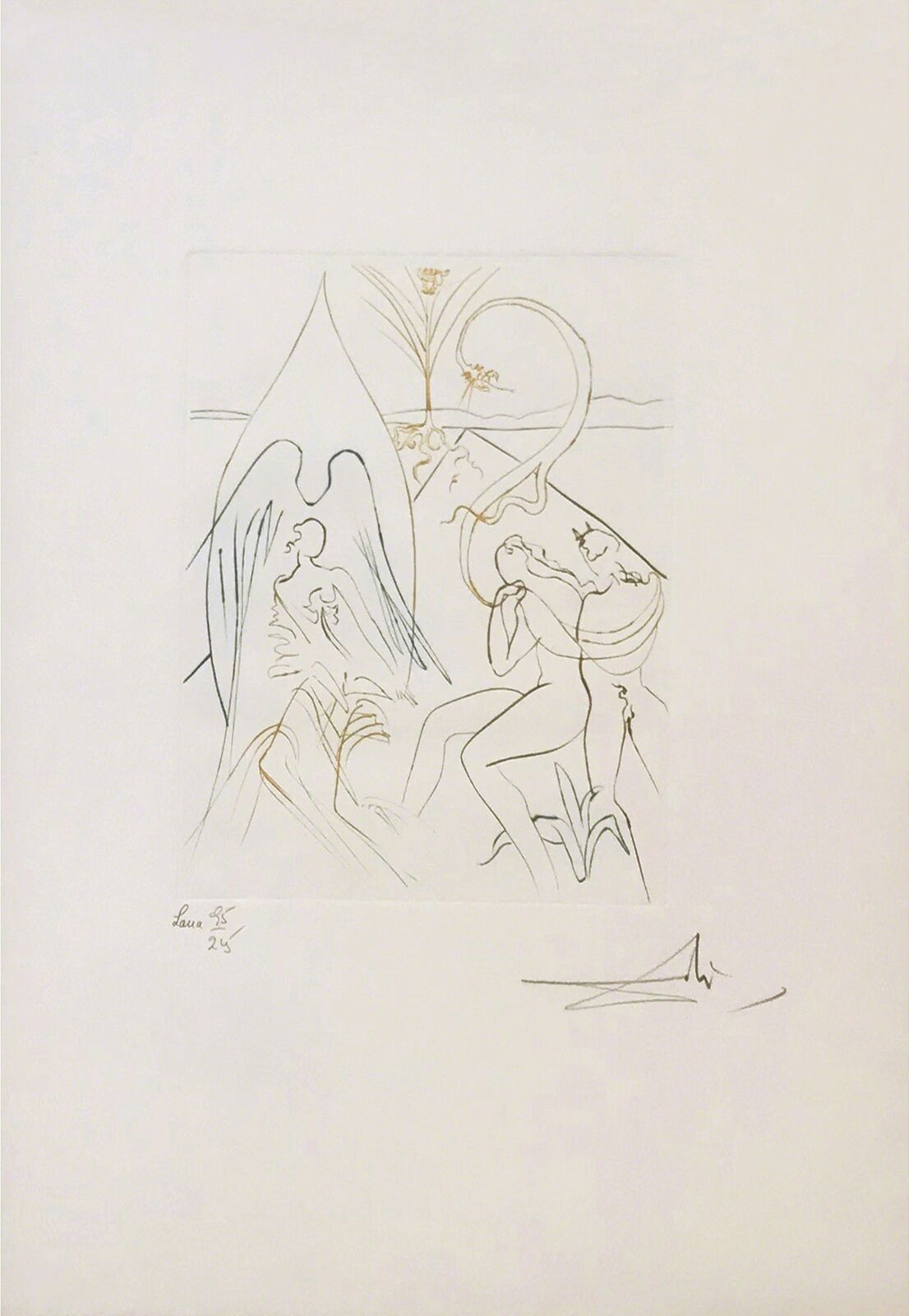 Artwork by Salvador Dalí, L'ARBE DE VIE (THE TREE OF LIFE), Made of Engraving In Colors 