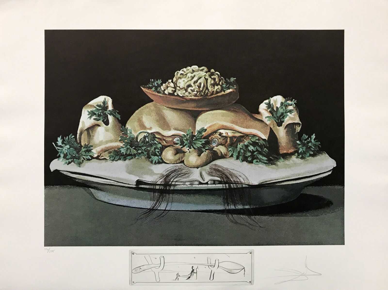 Artwork by Salvador Dalí, LES SUPRENES DE MAILLAISE LILIPUTIENS, Made of Photo Lithograph 