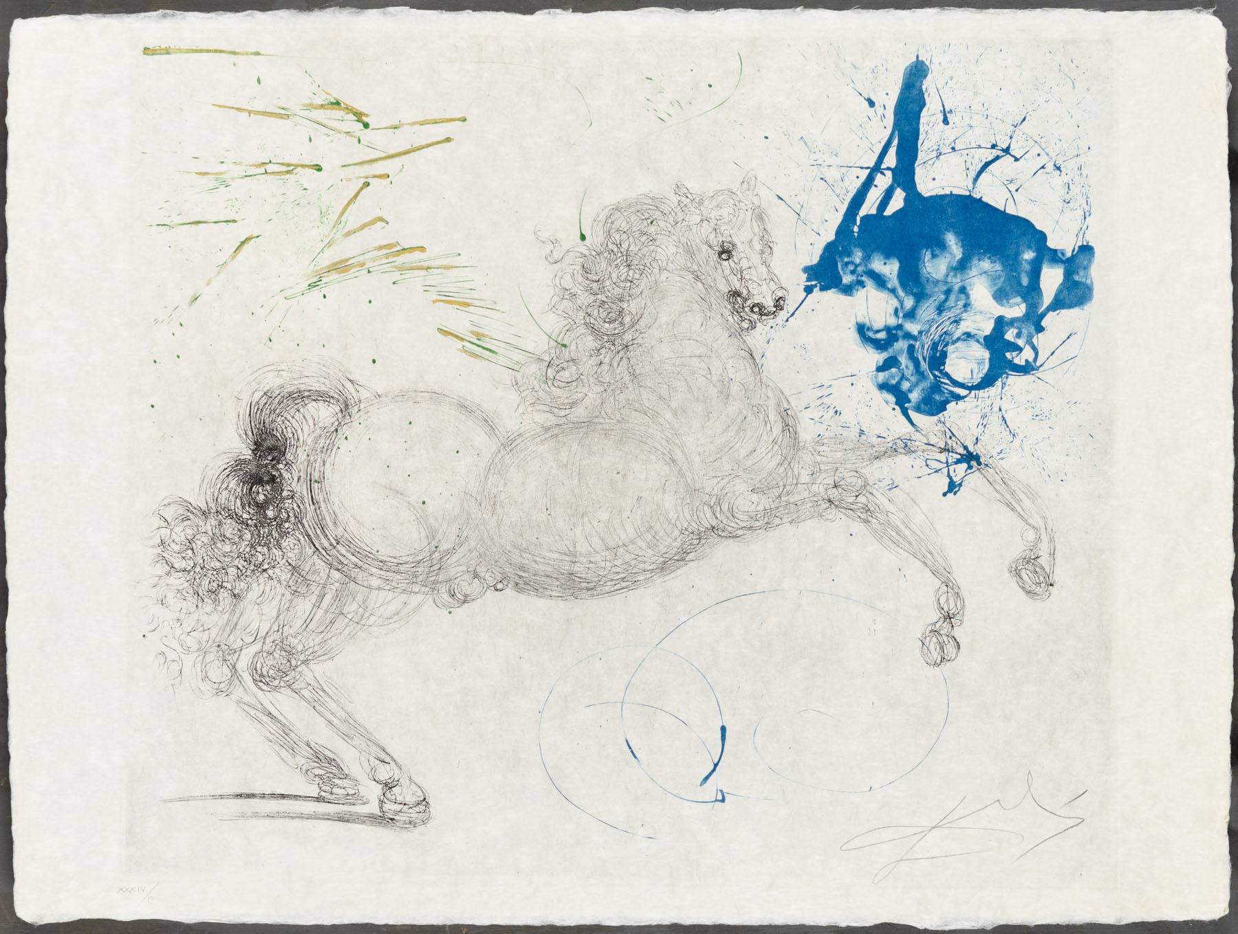 Artwork by Salvador Dalí, Pegasus, Made of Etching 