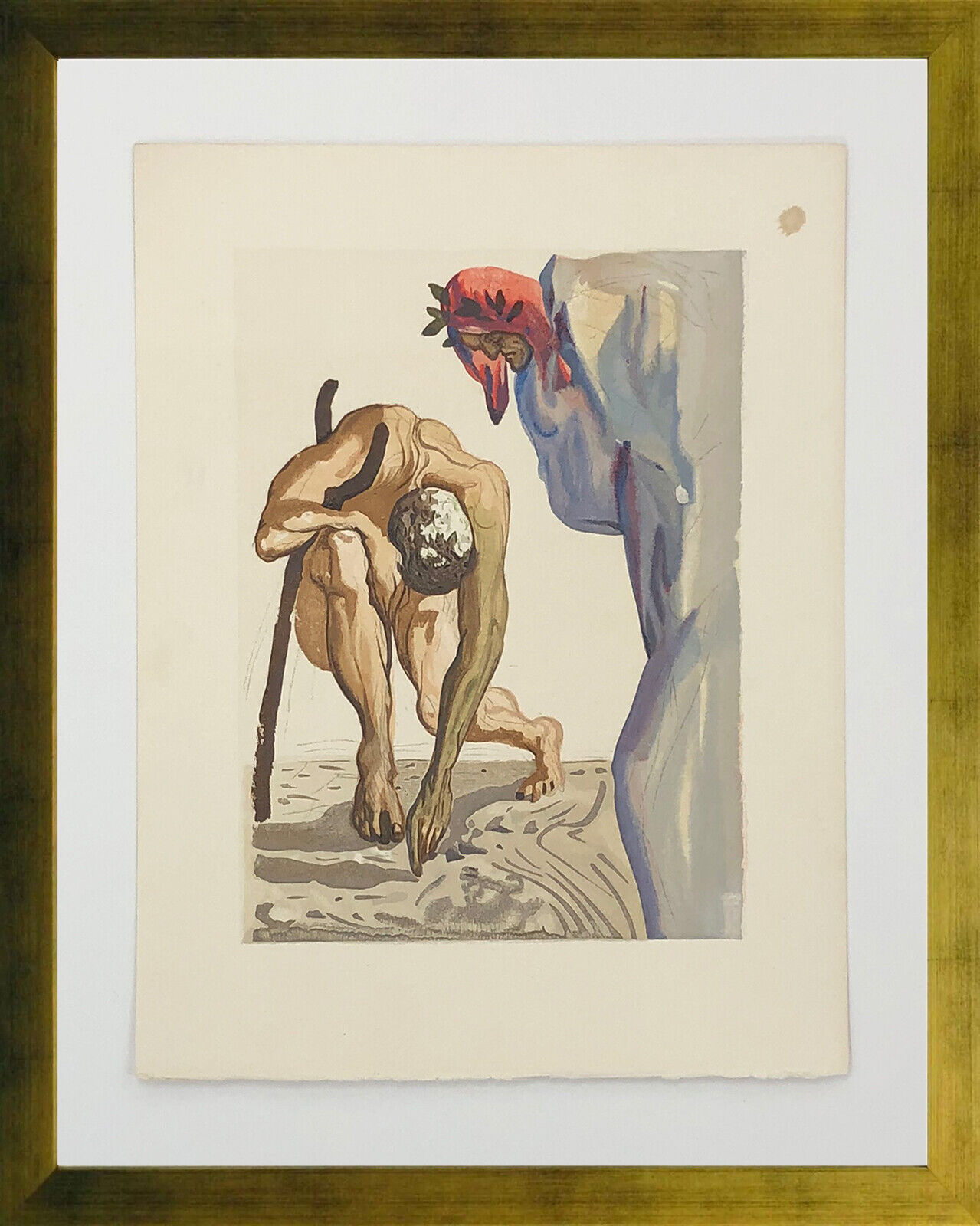 Artwork by Salvador Dalí, PURGATORY CANTO 7, Made of Woodblock 