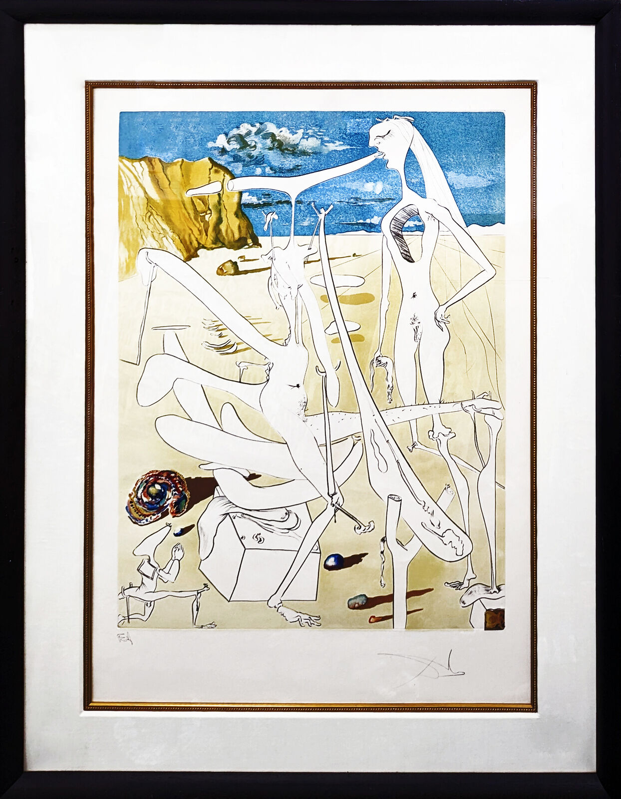 INFRATERRESTRIALS ADORED BY DALI by Salvador Dalí, 1974