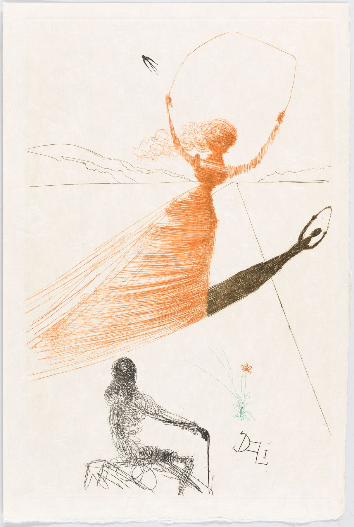 Artwork by Salvador Dalí, Alice, Made of Etching 