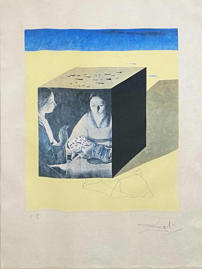 Caring for a Surrealist Watch from Memories of Surrealism: eight plates by Salvador Dalí, 1971