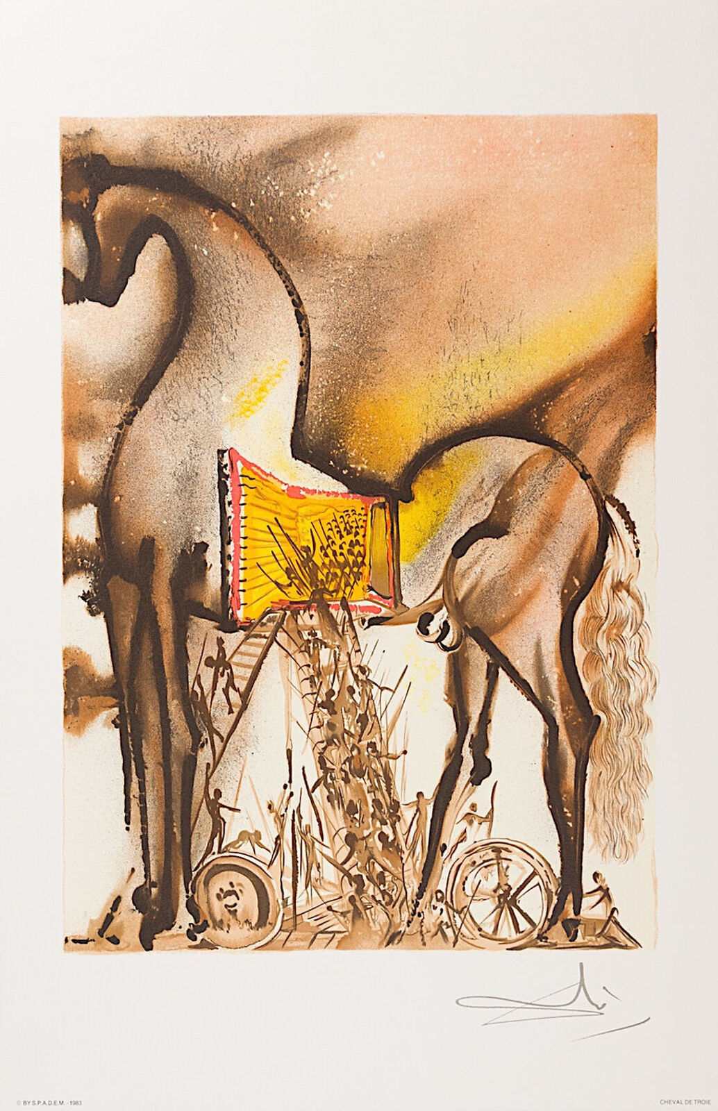 Cheval de Troie (Trojan Horse) by Salvador Dalí, 1983