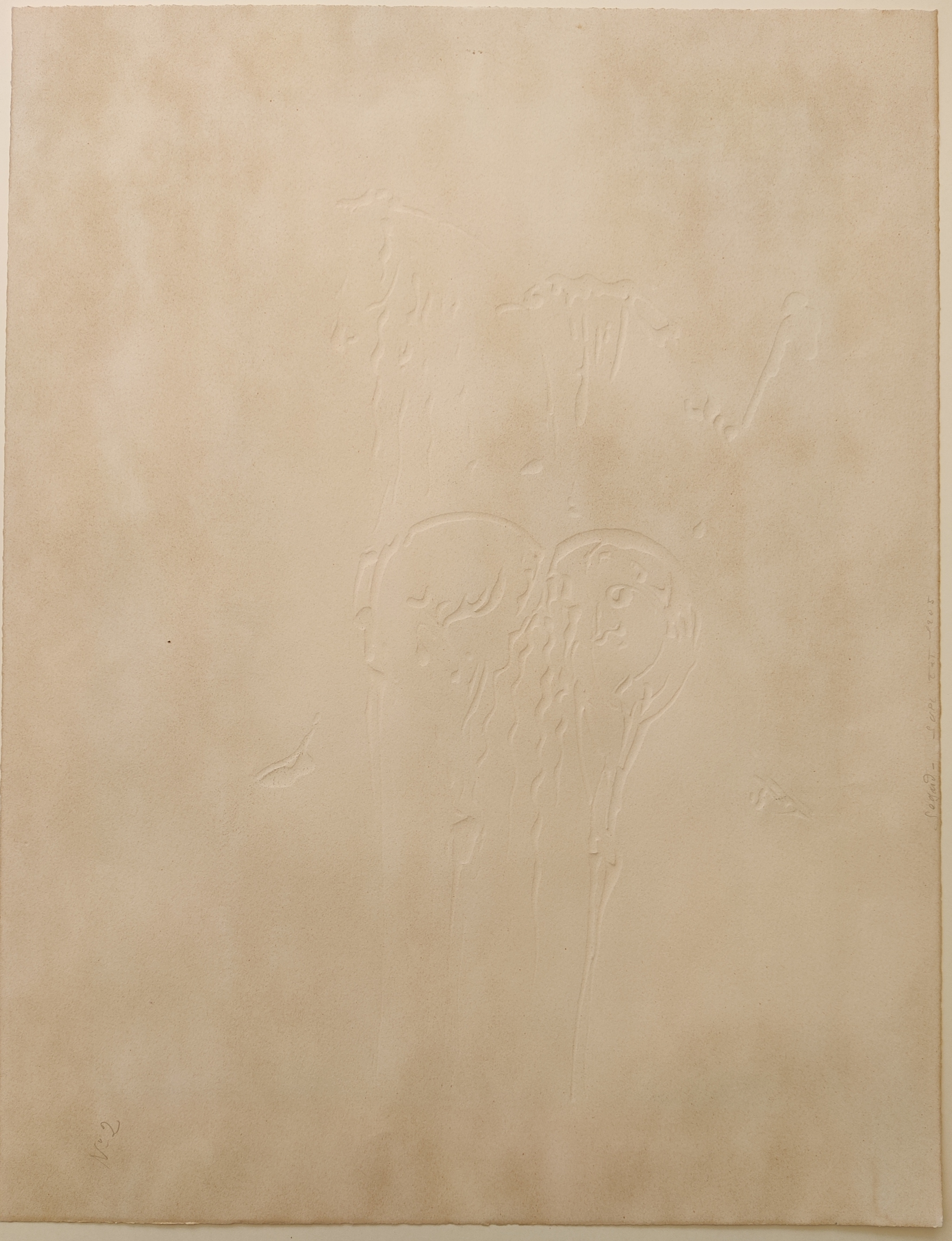 A painting of a man and a woman standing next to each other.