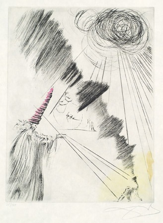 Femme Au Clown by Salvador Dalí, 1968-1969