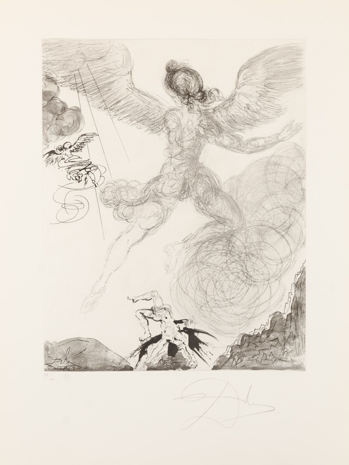 Artwork by Salvador Dalí, Icarus, Made of Etching 