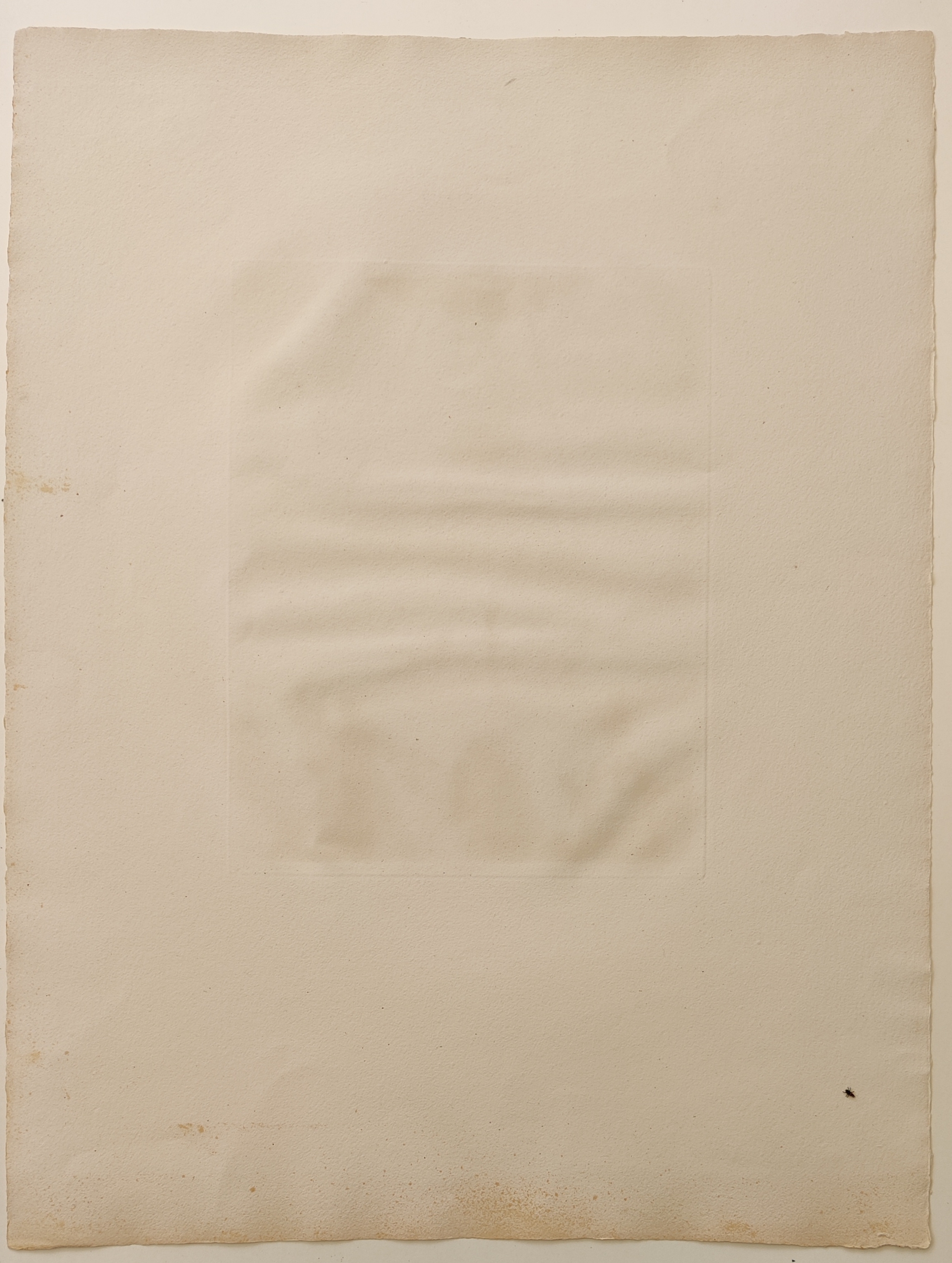 A drawing of an angel flying over a group of people.