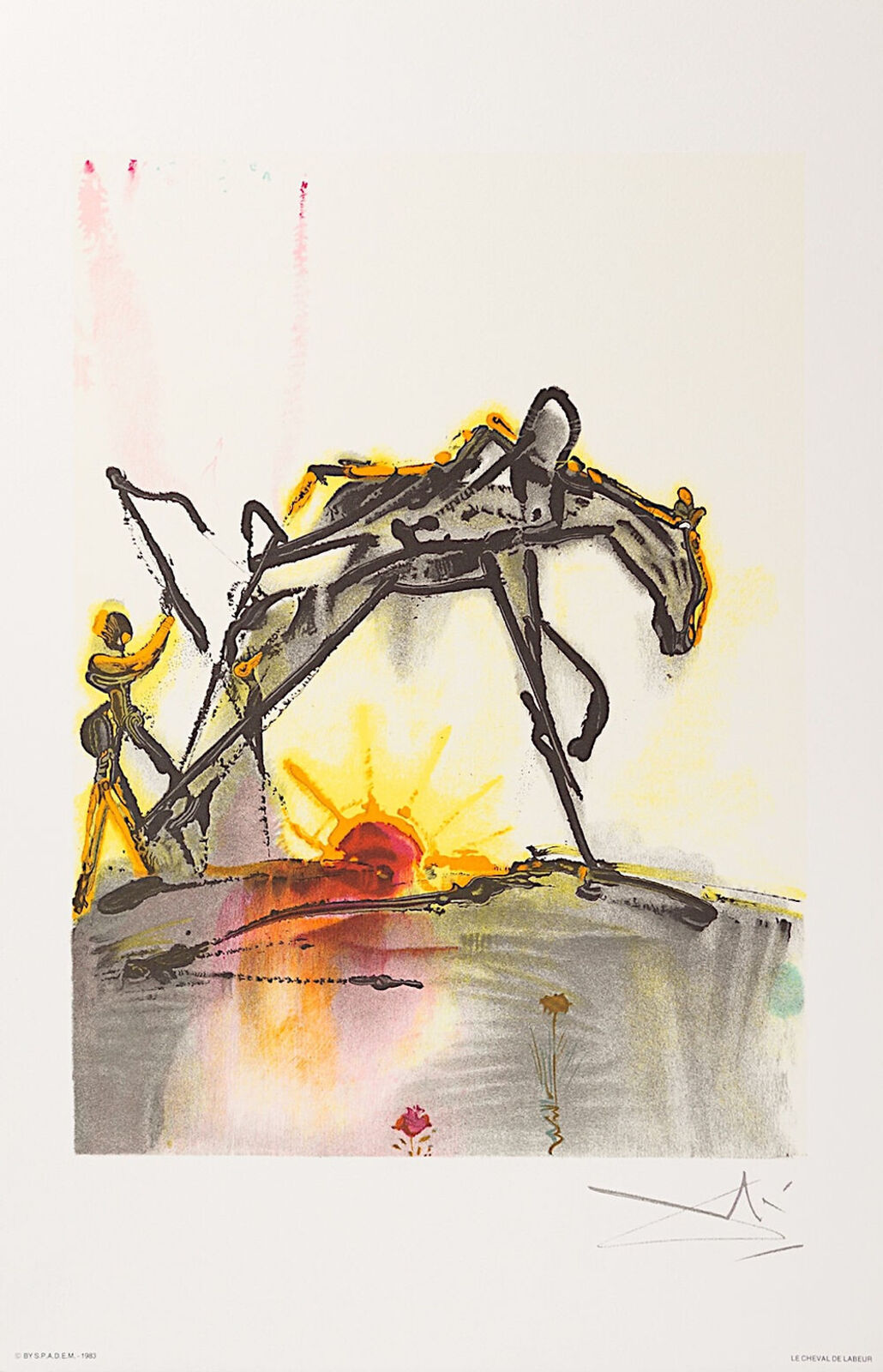 Le Cheval de Labeur (The Horse of Labor) by Salvador Dalí, 1983