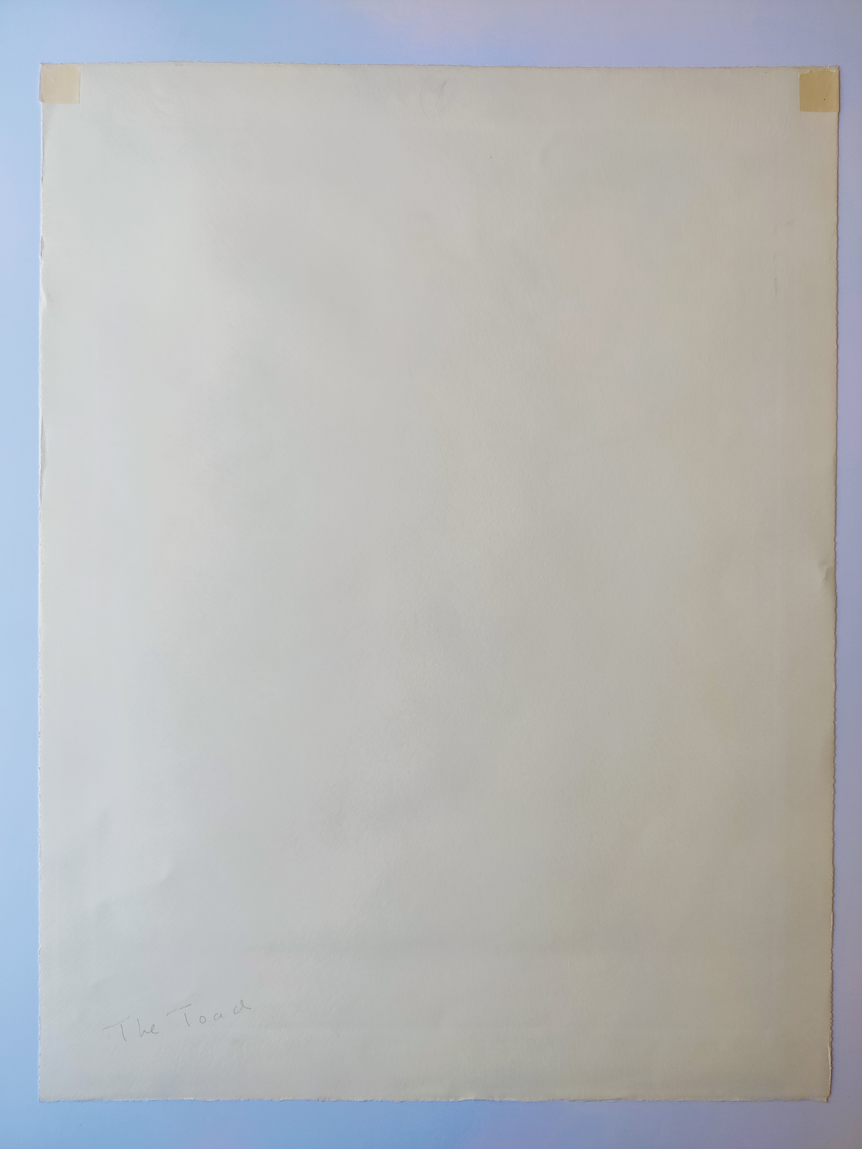 A painting of a horseshoe on a white background.