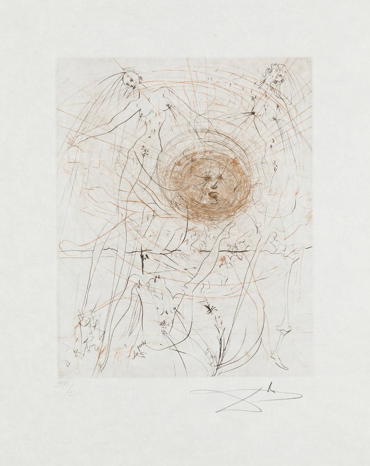 Le Soleil by Salvador Dalí, 1969-1970