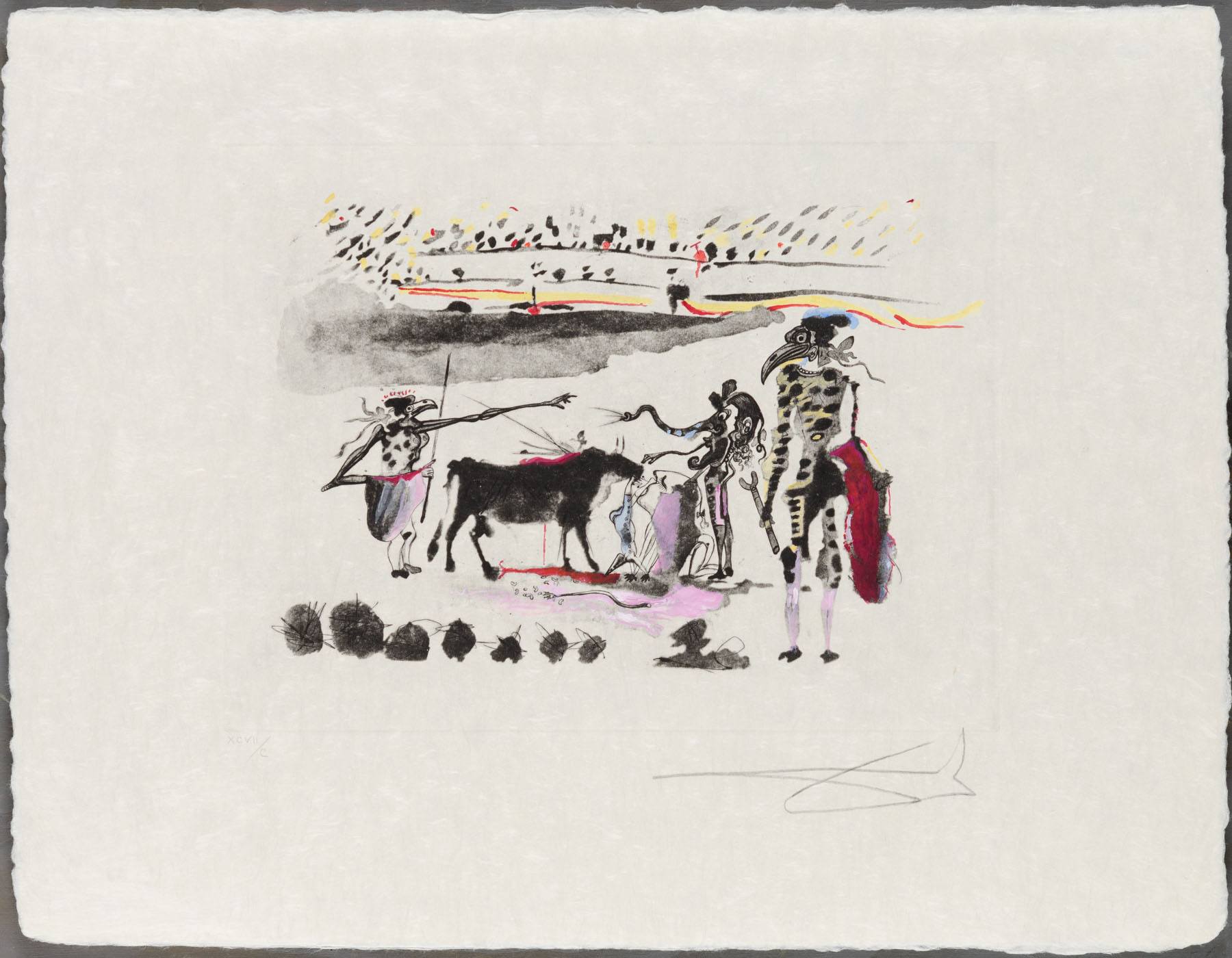 Artwork by Salvador Dalí, Les Perroquets, Made of Etching & Aquatint 