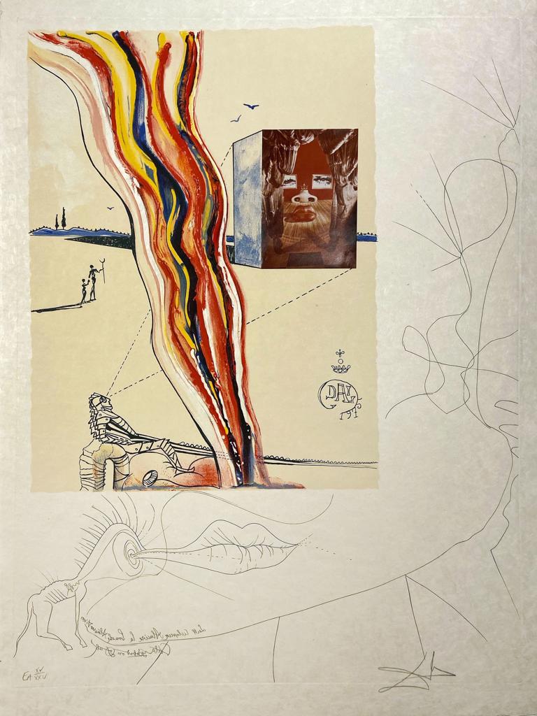 Liquid and Gaseous Television by Salvador Dalí, 1975/1976