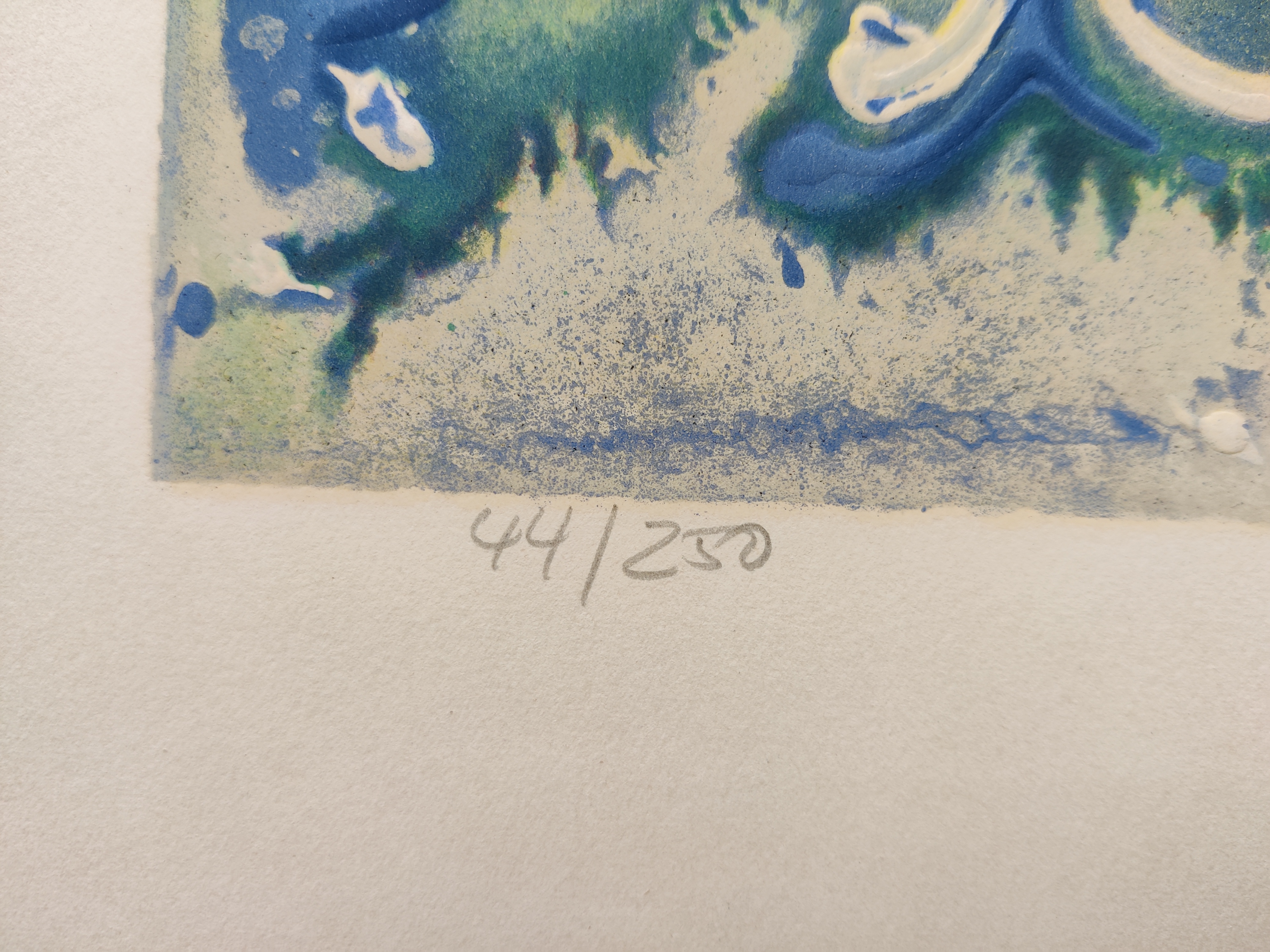 A painting of a horse in the water with a moon in the background.