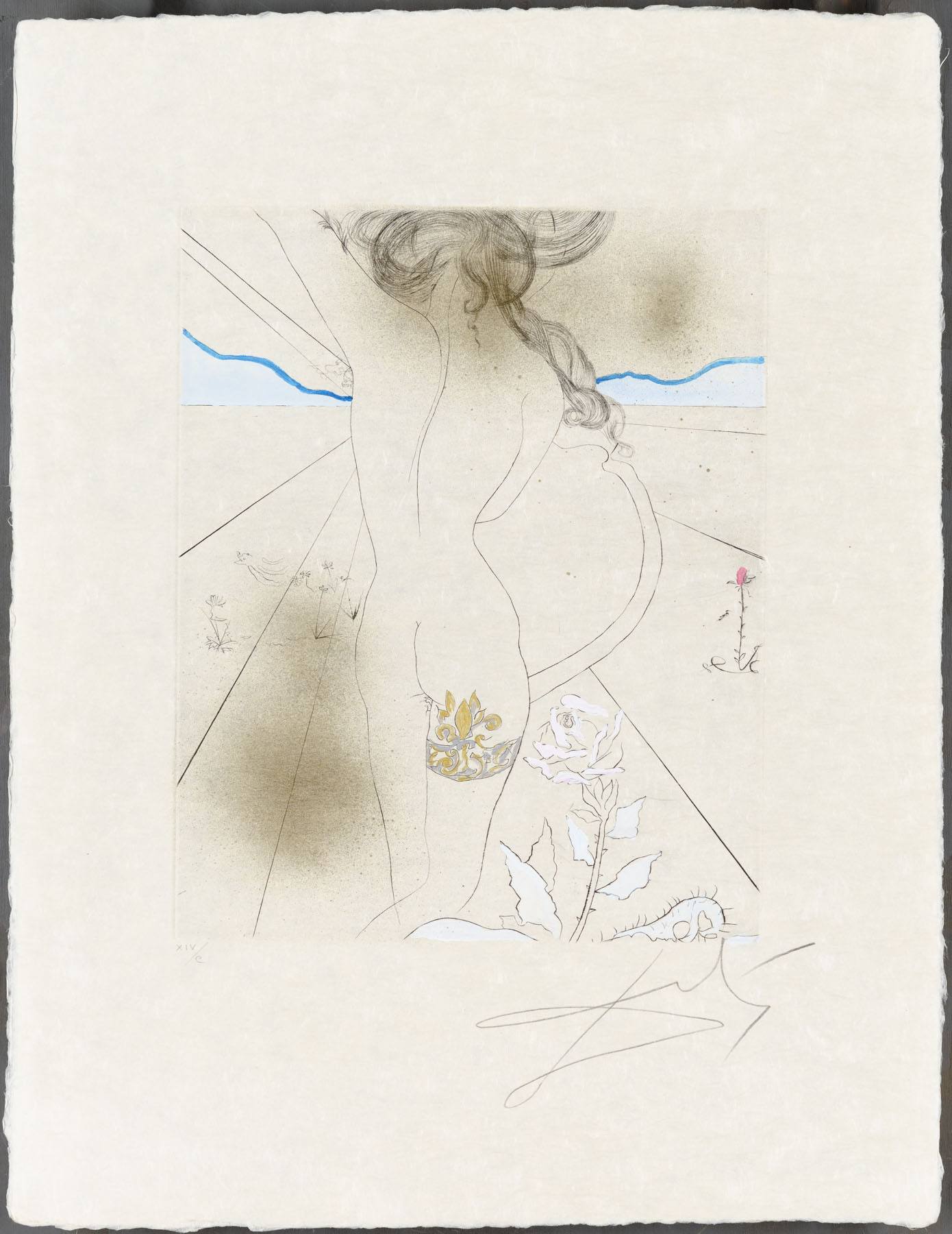 Nu À La Jarretière by Salvador Dalí, 1969-1970