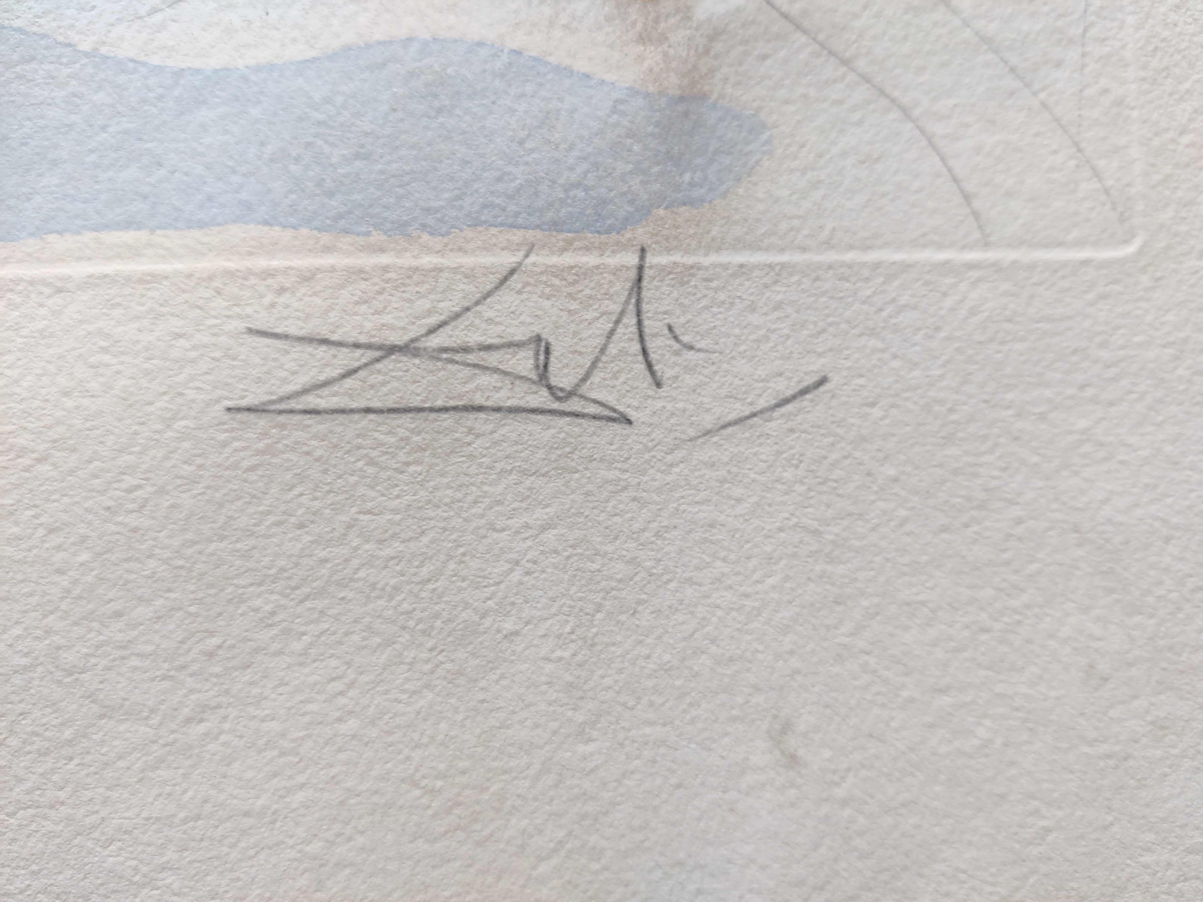 A drawing of a mermaid sitting on a boat in the water.