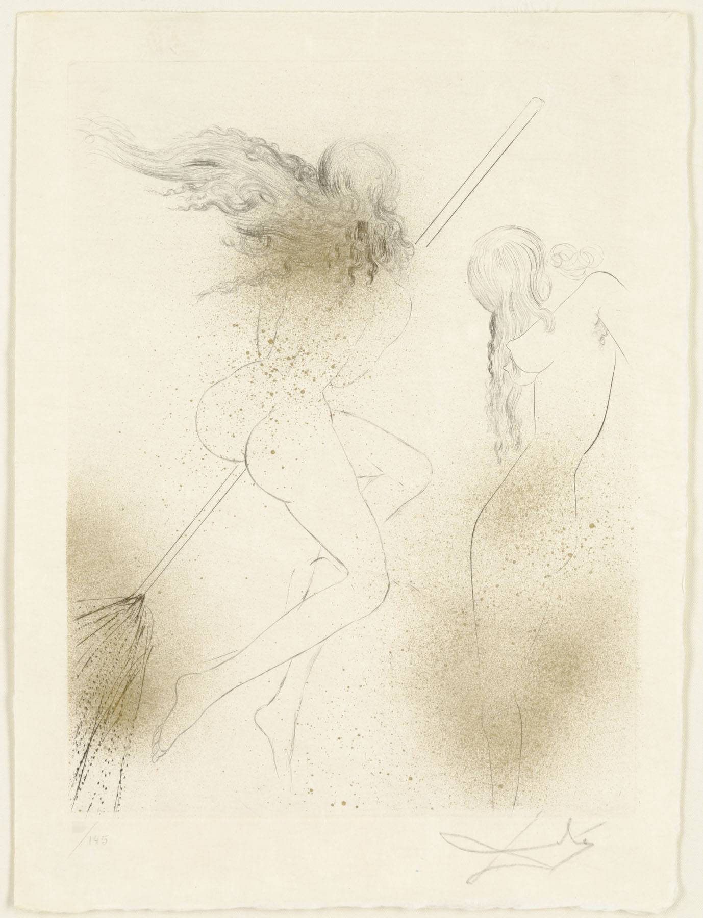 Sorcières Au Balai by Salvador Dalí, 1968-1969