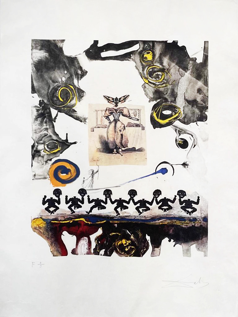 Surrealist Gastronomy from Memories of Surrealism: eight plates by Salvador Dalí, 1971