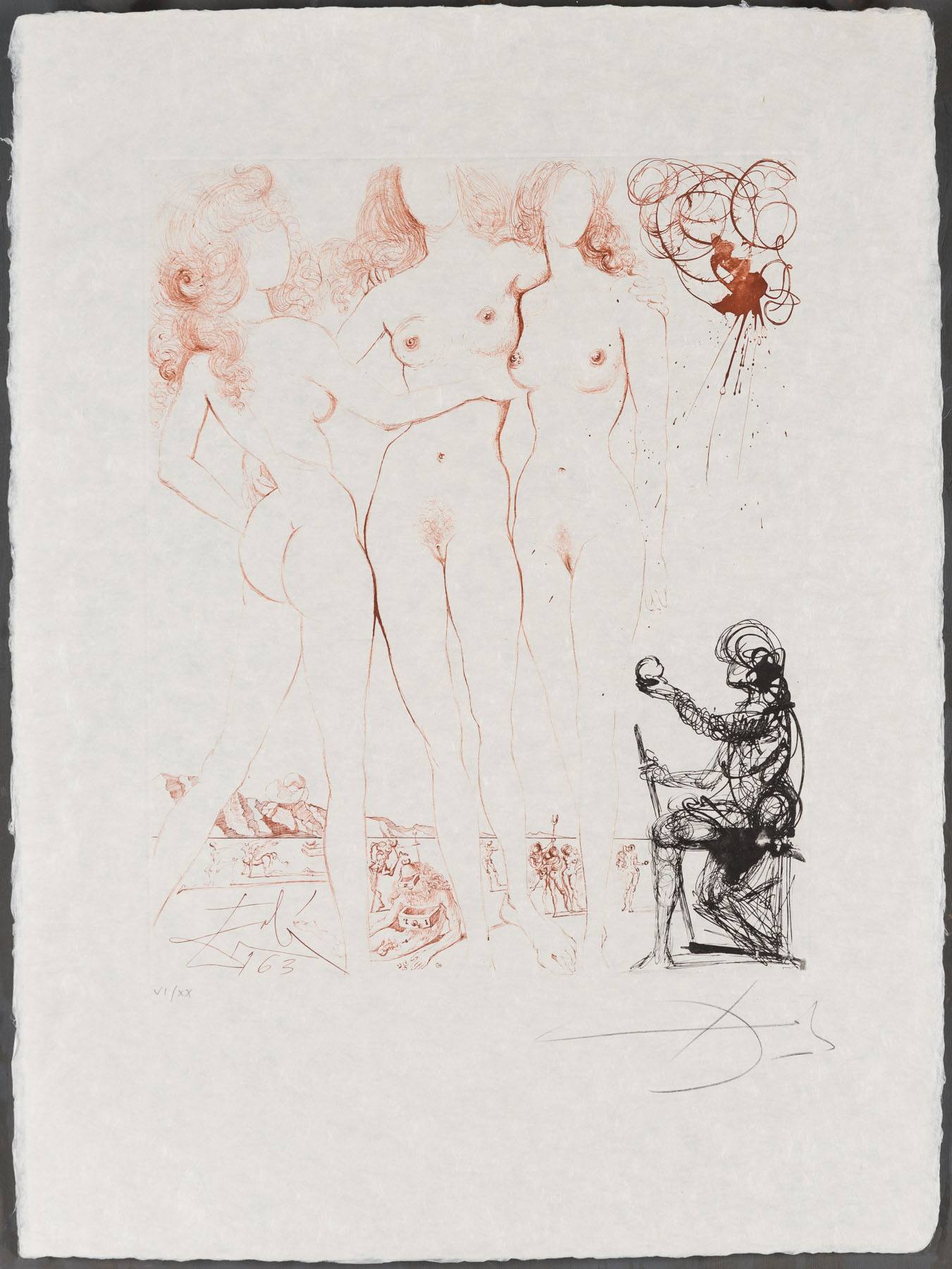 The Judgment Of Paris by Salvador Dalí, 1963