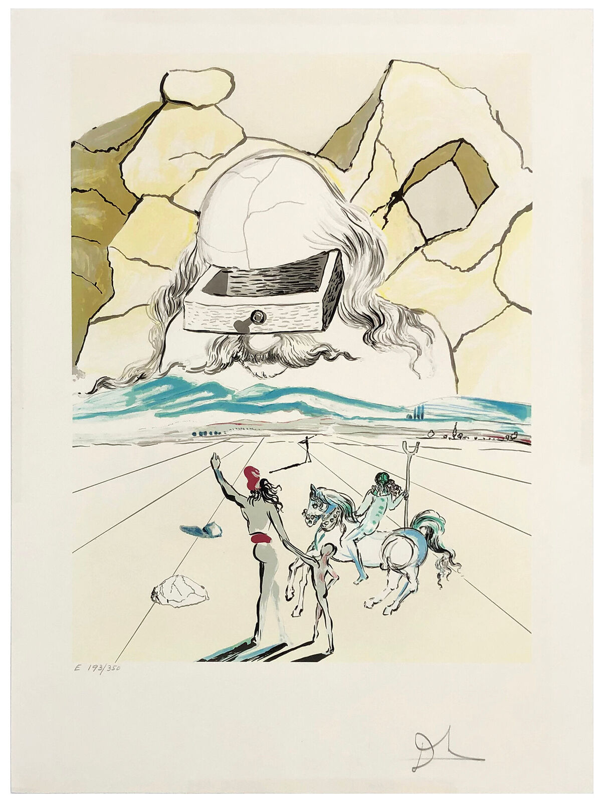 The Path to Wisdom (The Banker) (Drawer), hand signed lithograph by Salvador Dalí, 1978