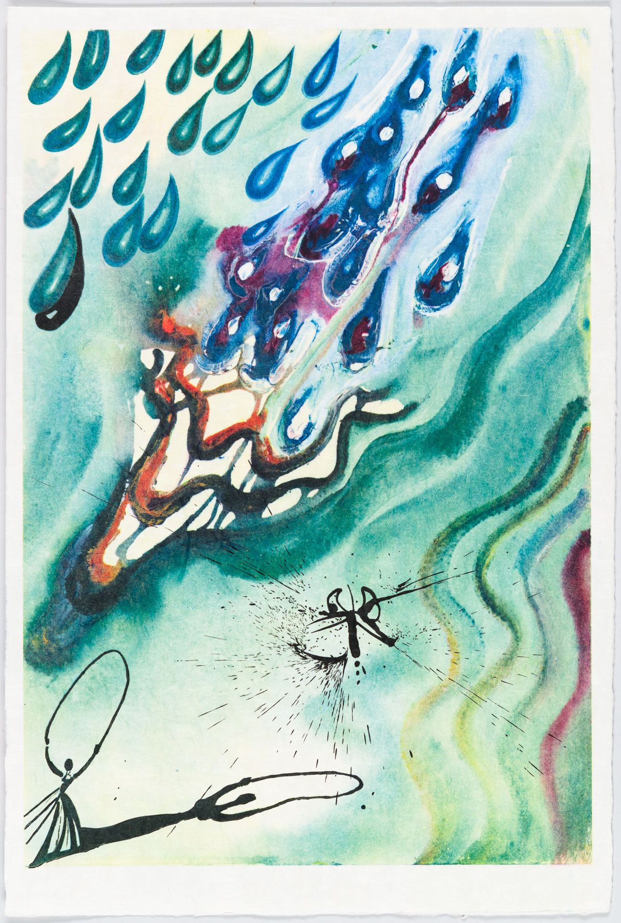 Artwork by Salvador Dalí, The Pool Of Tears, Made of Heliogravure 