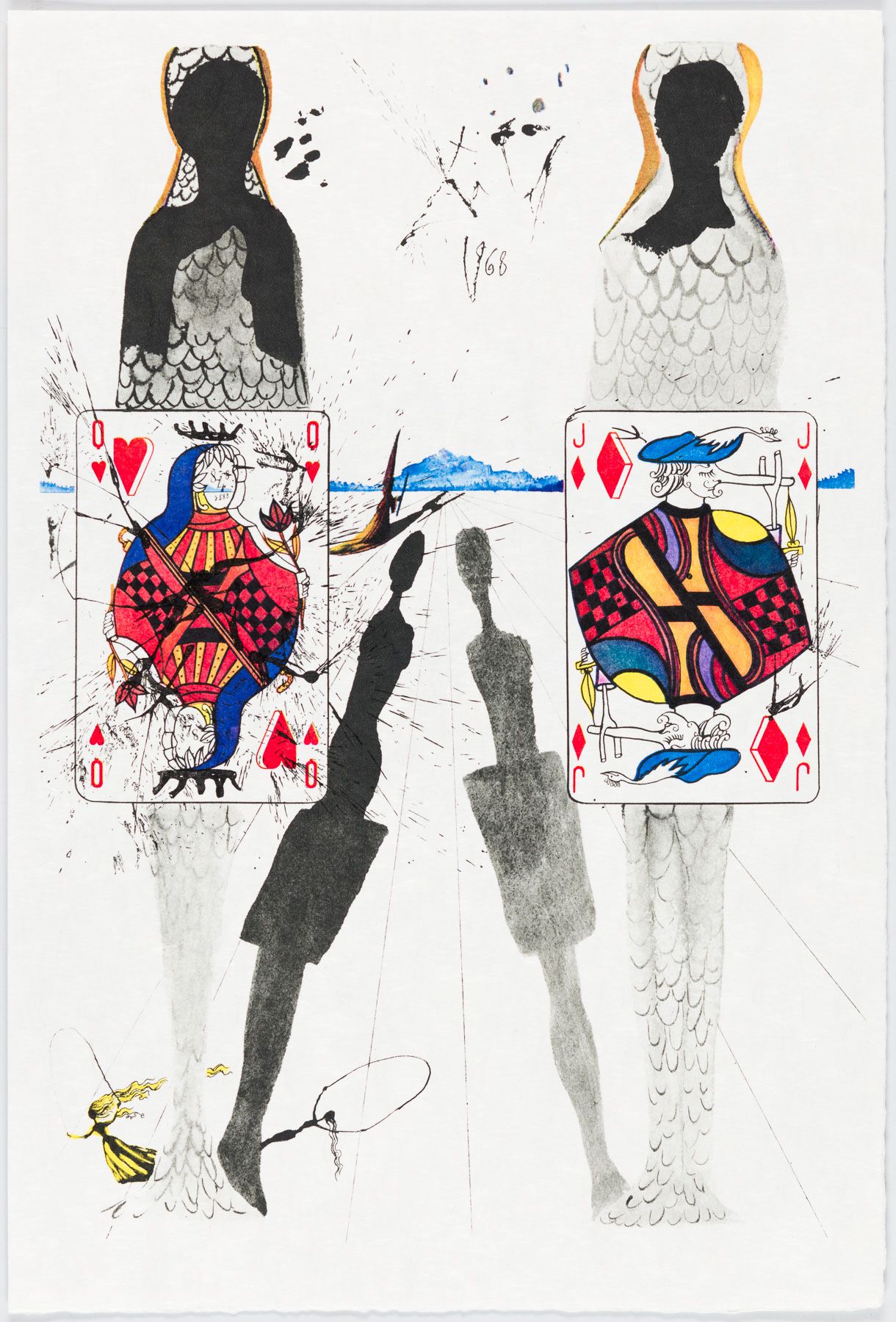 Artwork by Salvador Dalí, The Queen’s Croquet Ground, Made of Heliogravure 