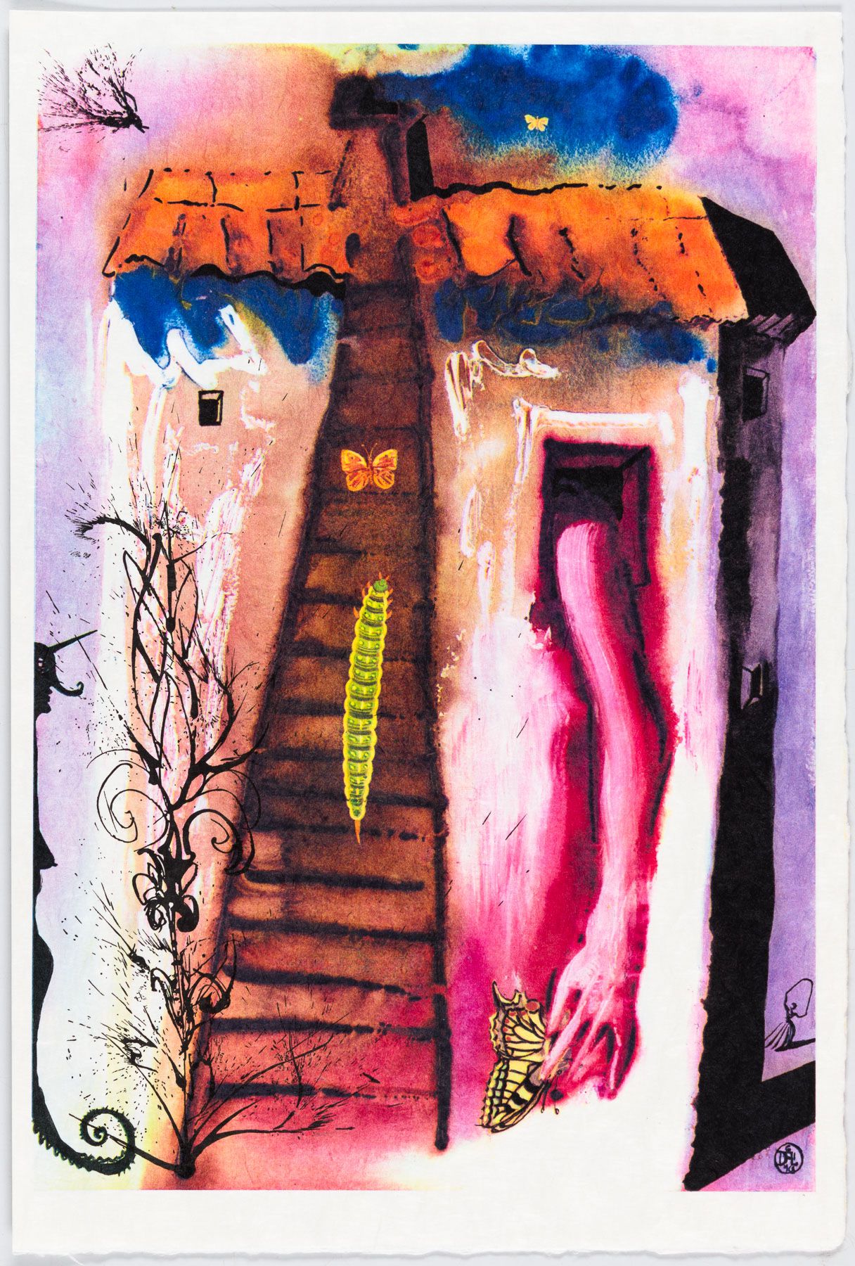Artwork by Salvador Dalí, The Rabbit Sends In A Little Bill, Made of Heliogravure 