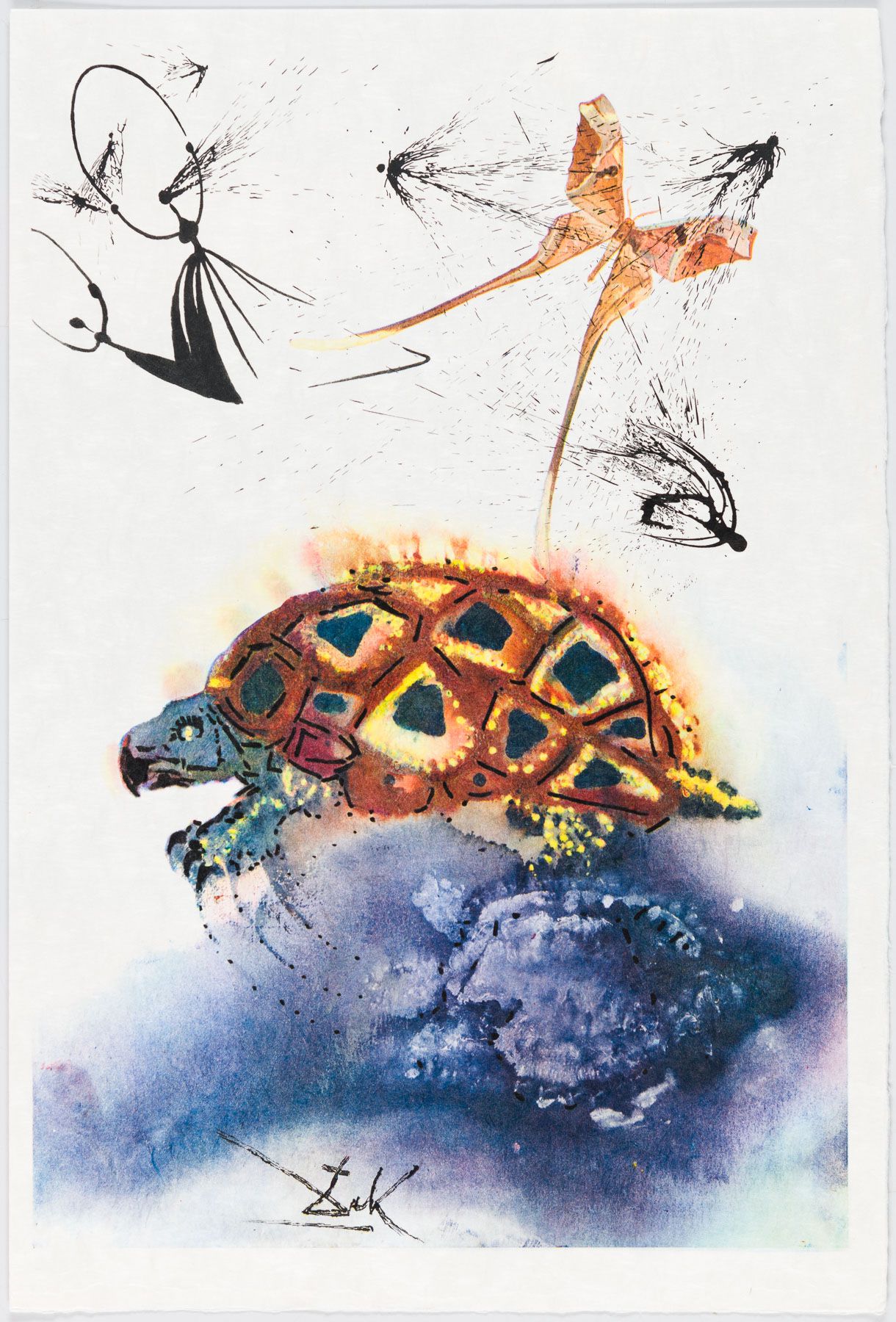 Artwork by Salvador Dalí, Then Mock Turtle’s Story, Made of Heliogravure 
