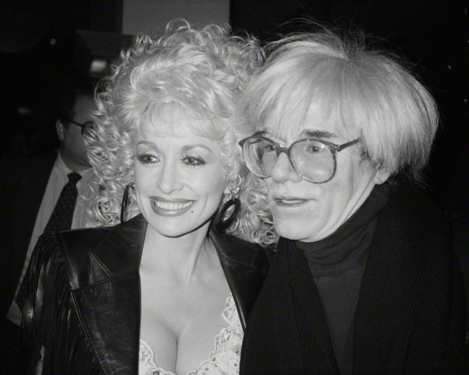 Andy Warhol and Dolly Parton by Sam Bolton, 1986