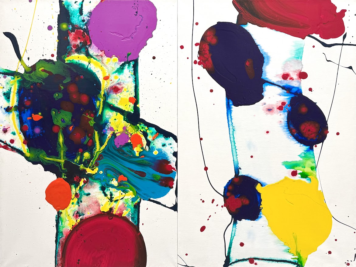 Diptych by Sam Francis, 1988