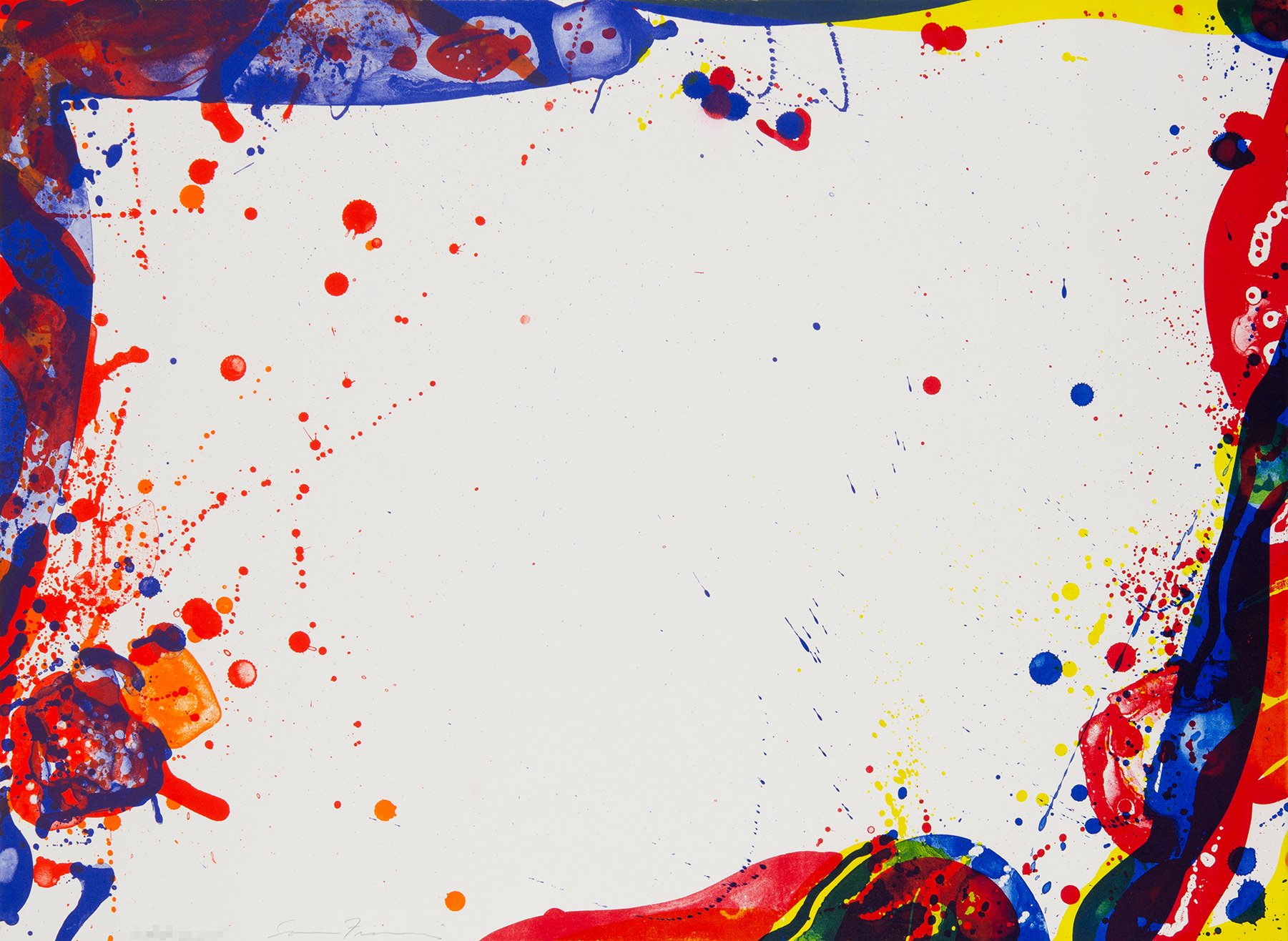 Artwork by Sam Francis, A Sail, Made of Lithograph 