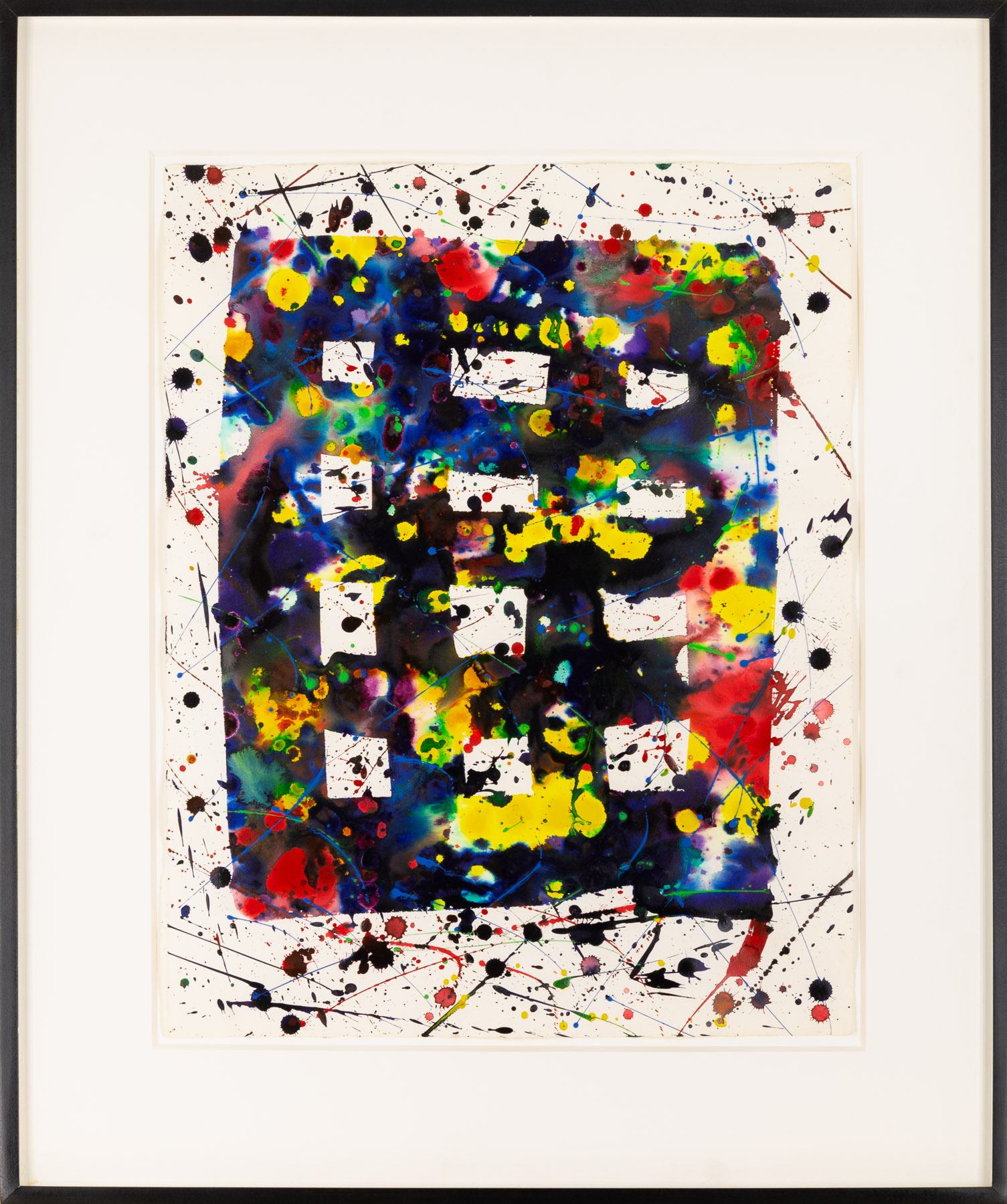 Artwork by Sam Francis, Untitled (Sf77-075), Made of Acrylic On Paper 